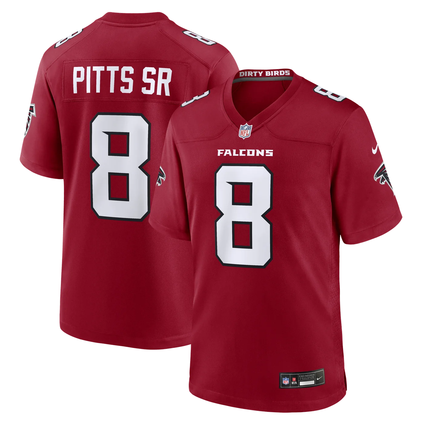 Kyle Pitts Sr. Atlanta Falcons Game Jersey - Red-ProSportsKit