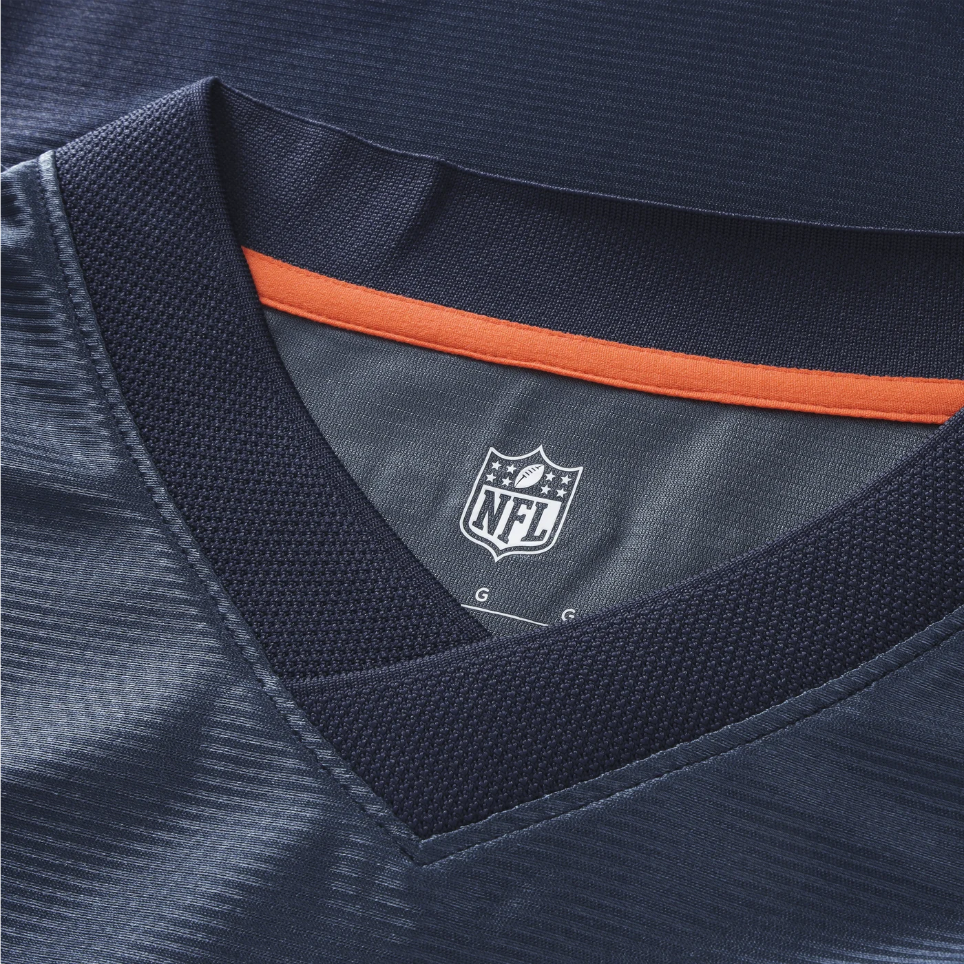 Chicago Bears Youth Football x Football V-Neck Fan Top - Navy-ProSportsKit