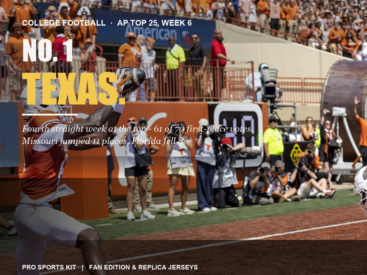 A Texas Longhorns player catching a pass during a September 2026 college football game