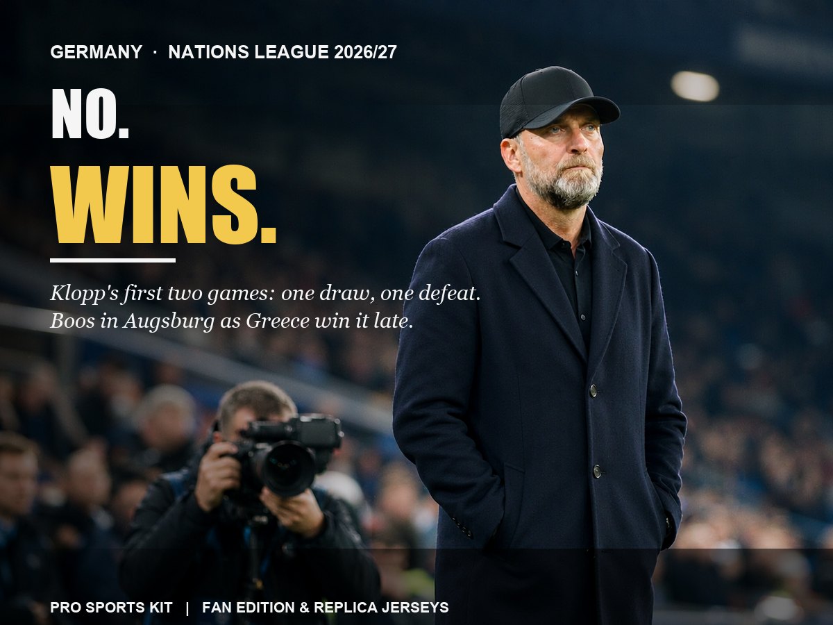 Jurgen Klopp on the touchline during Germany's 1-0 Nations League defeat to Greece