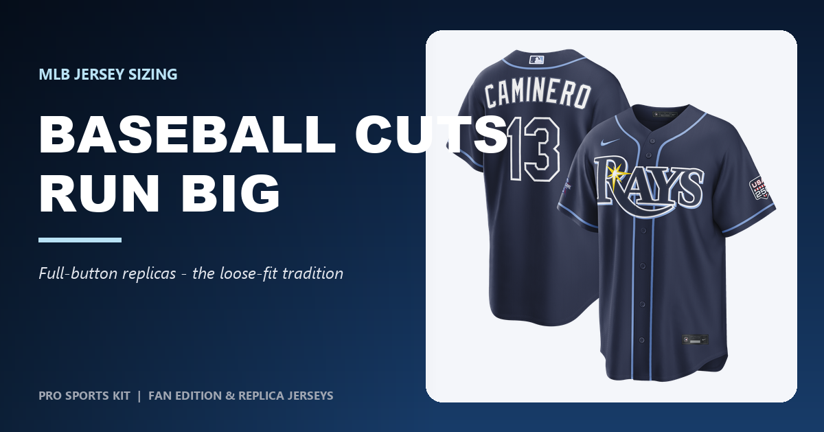 MLB jersey sizing guide cover