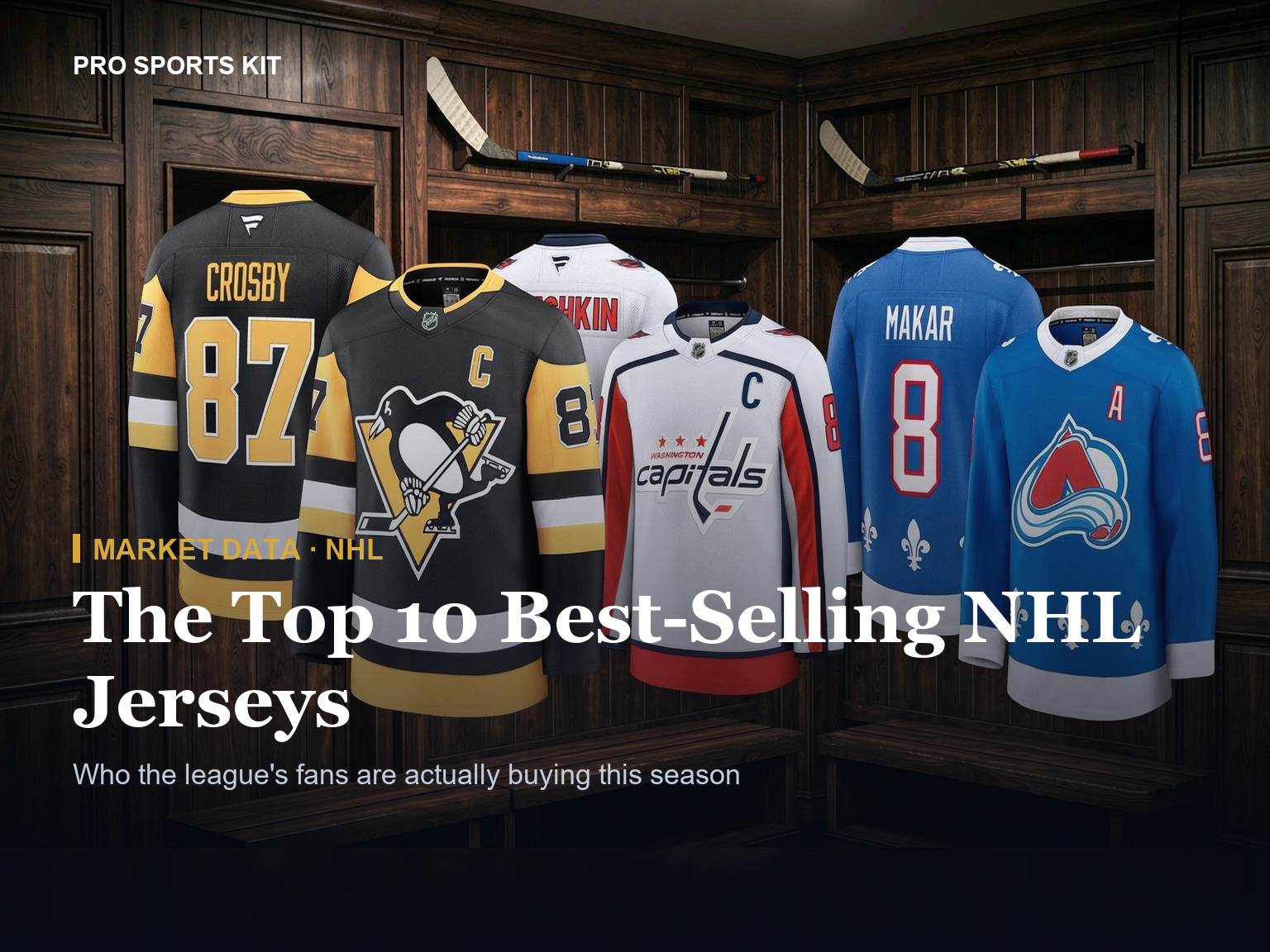 The Top 10 Best-Selling NHL Jerseys