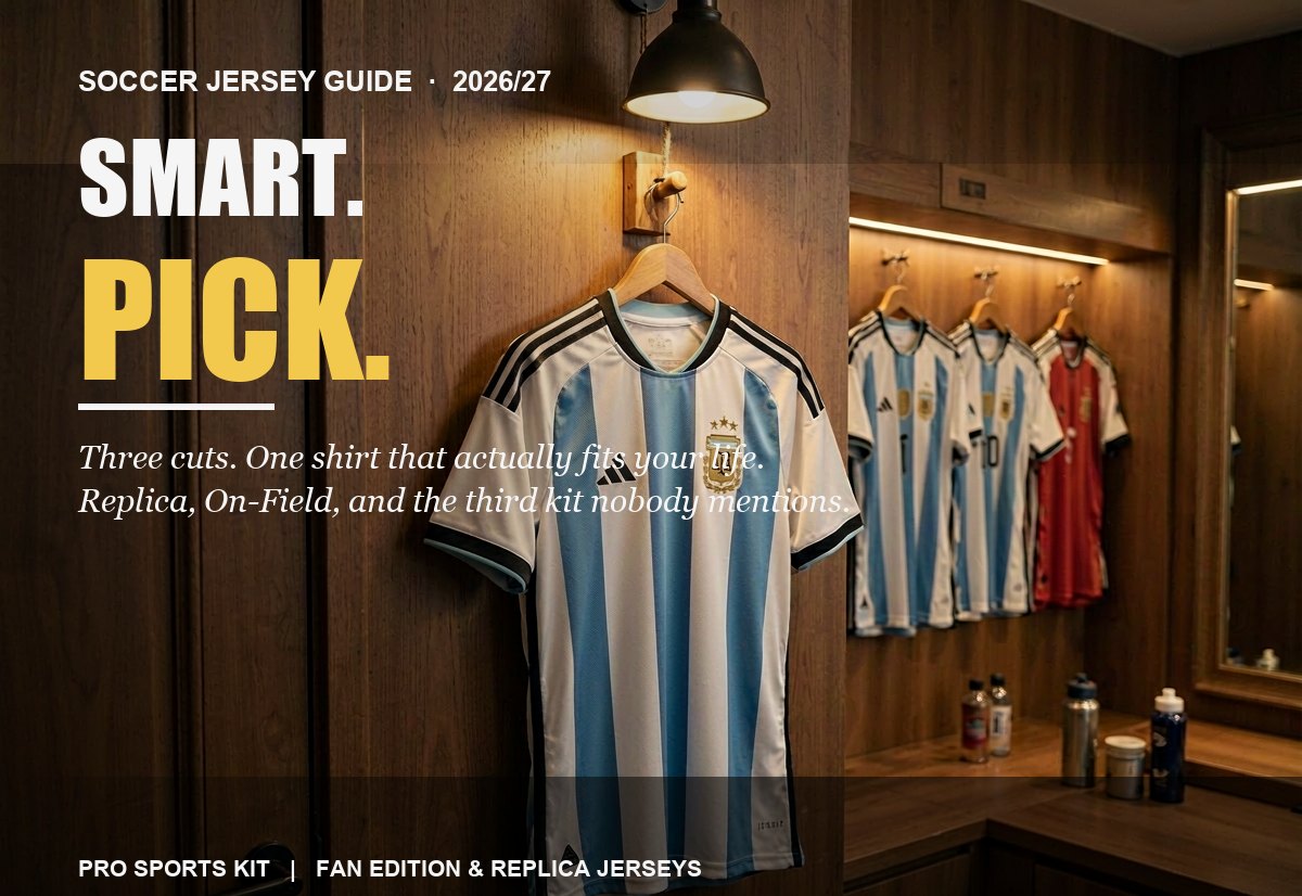 How to Buy a Soccer Jersey in 2026: Replica vs On-Field, Third Kits, and the Cuts Worth Your Money | Pro Sports Kit
