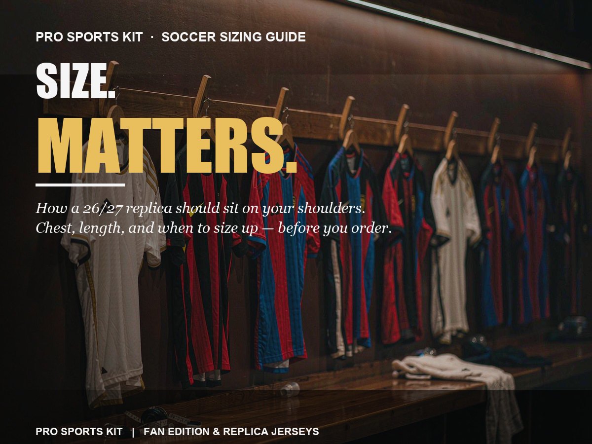 Soccer Jersey Sizing Guide: How a 2026/27 Shirt Should Fit | Pro Sports Kit