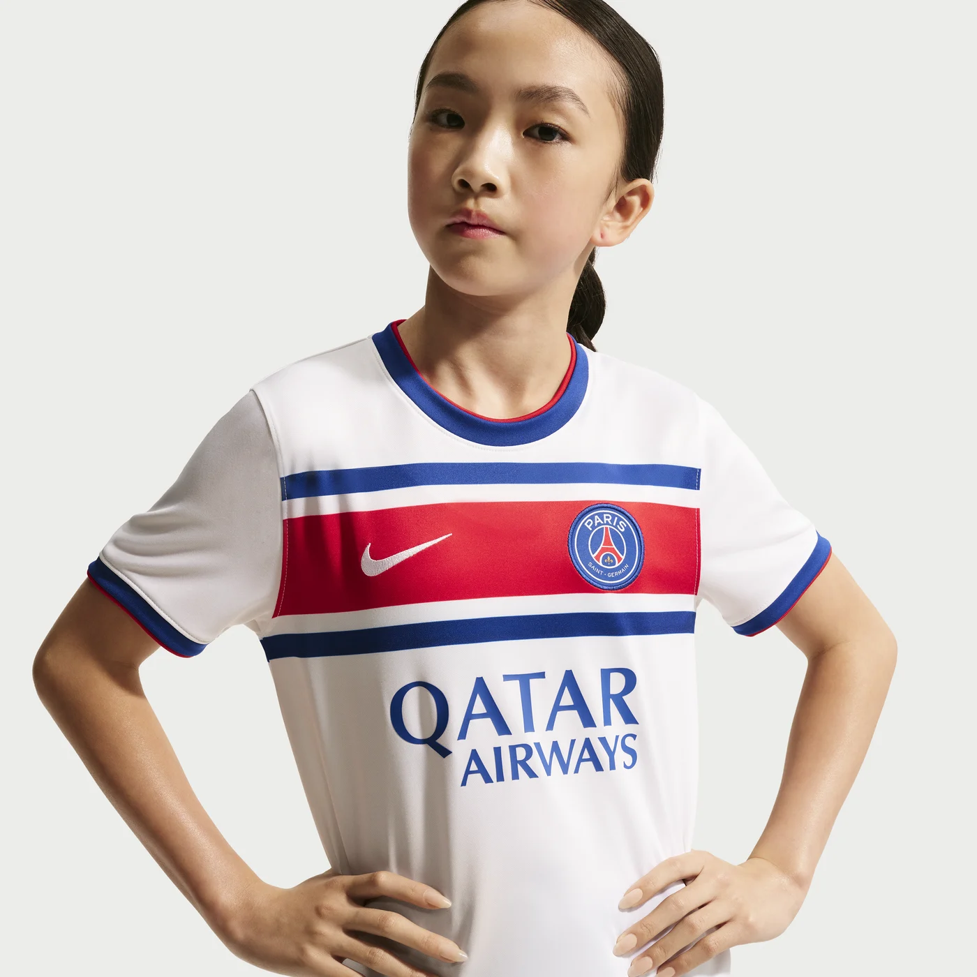 Paris Saint-Germain Youth 2026/27 Away Pre-Match Top - White-ProSportsKit