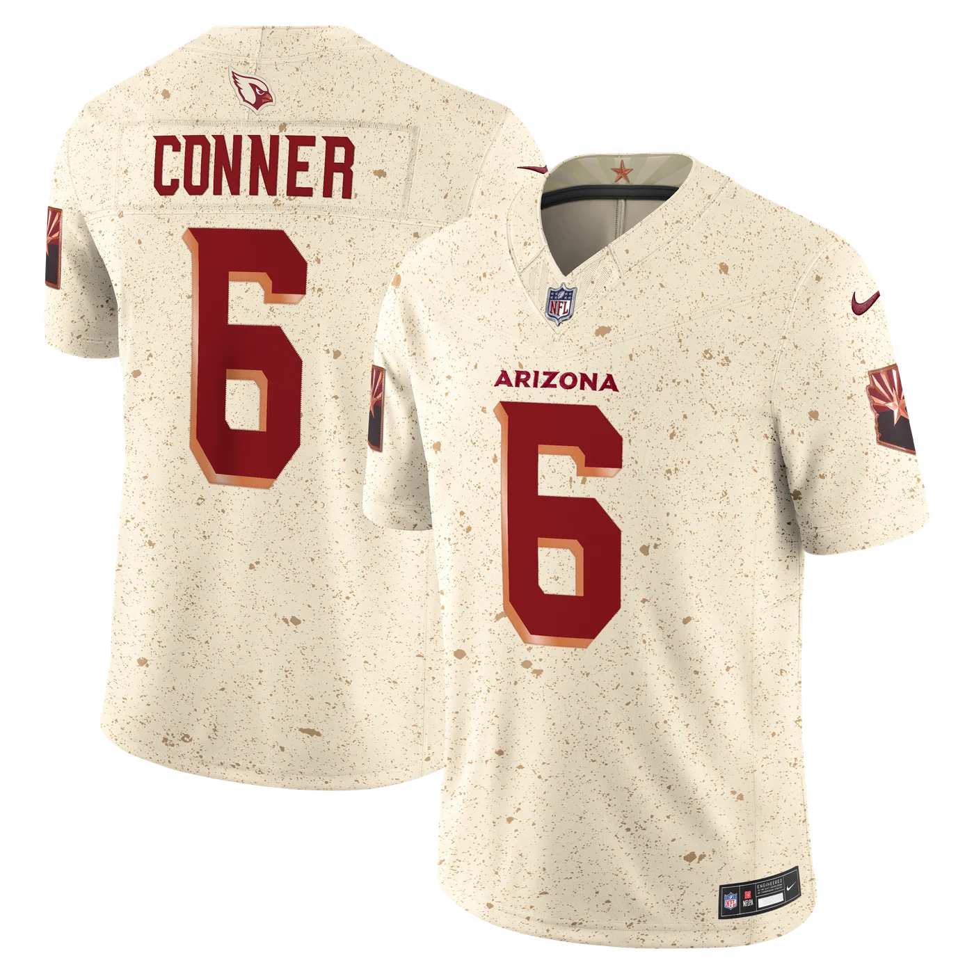 James Conner Arizona Cardinals 2025 Rivalries Collection Stitched Limited Jersey - Natural-ProSportsKit