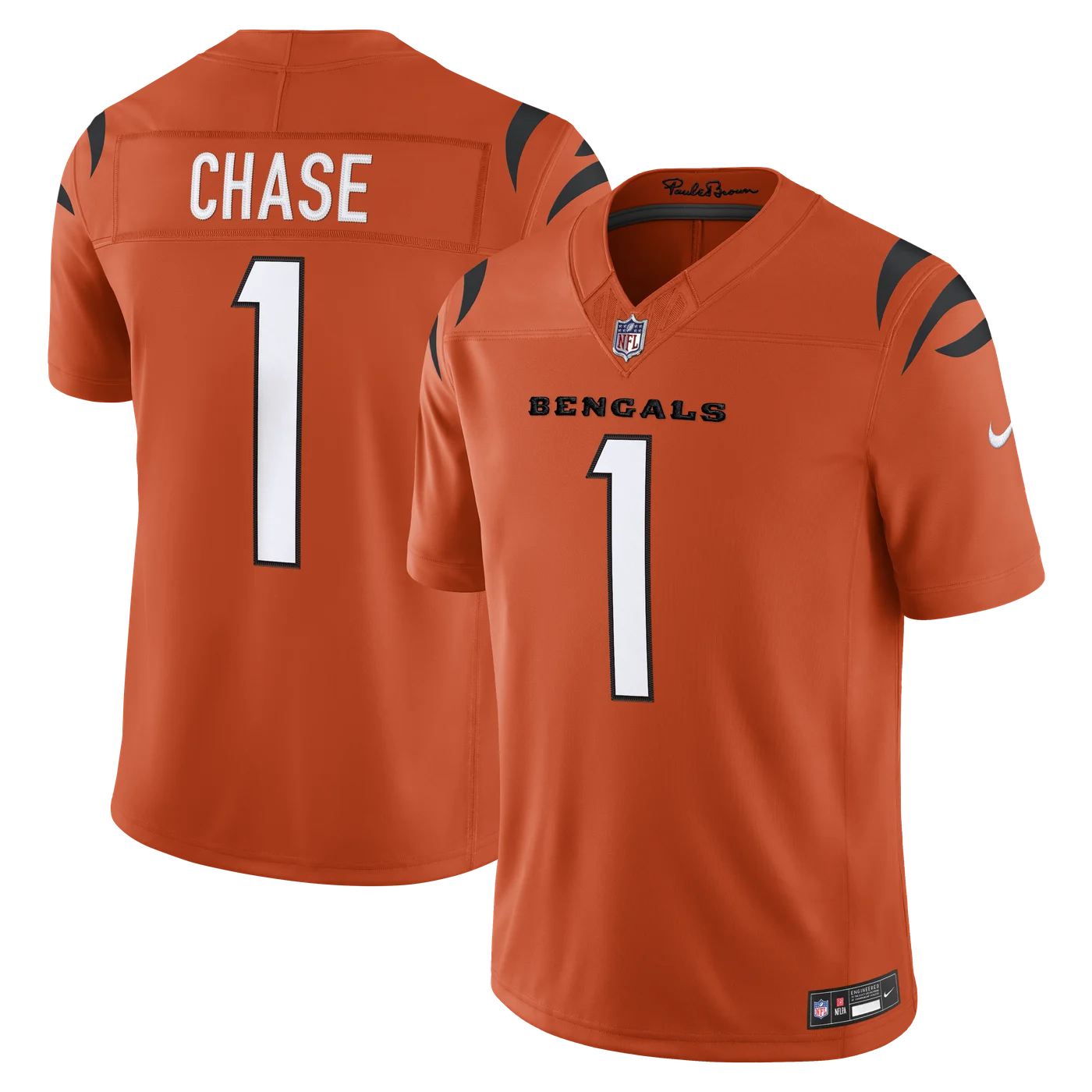 Ja'Marr Chase Cincinnati Bengals Alternate Vapor F.U.S.E. Stitched Limited Jersey - Orange-ProSportsKit