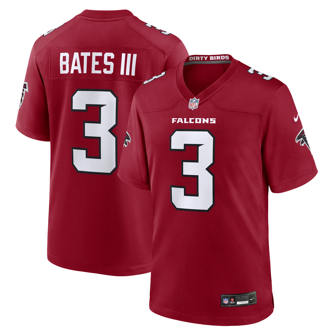 Jessie Bates III Atlanta Falcons Game Jersey - Red-ProSportsKit