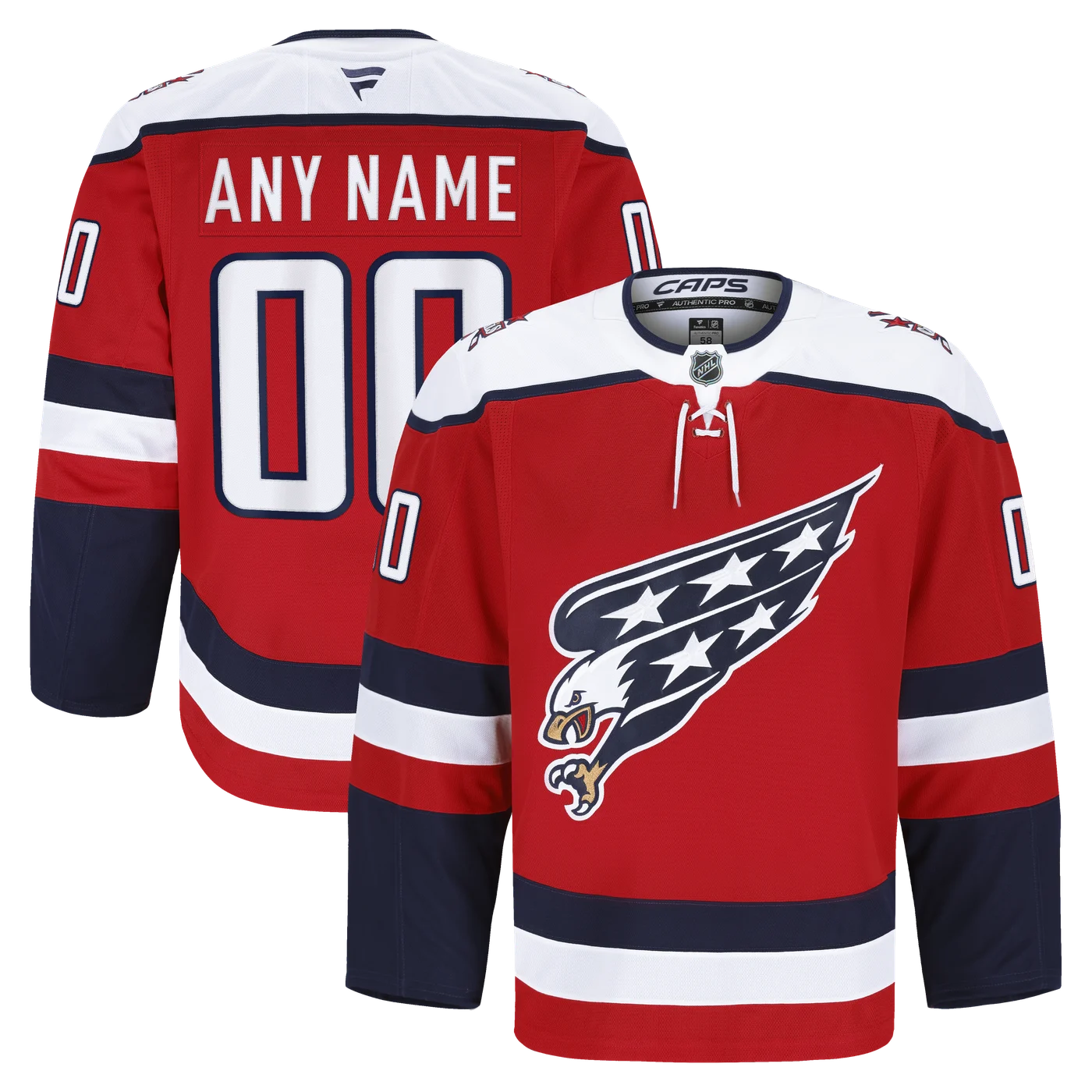 Washington Capitals Alternate Pro Custom Jersey - Red-ProSportsKit