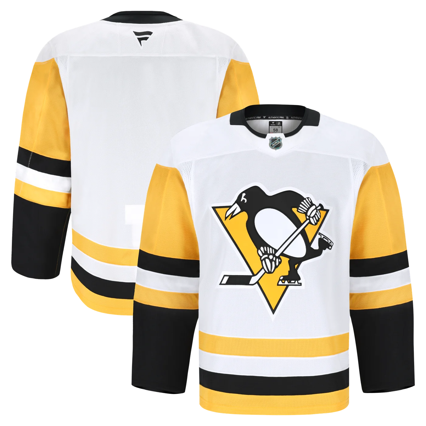 Pittsburgh Penguins Away Pro Jersey - White-ProSportsKit