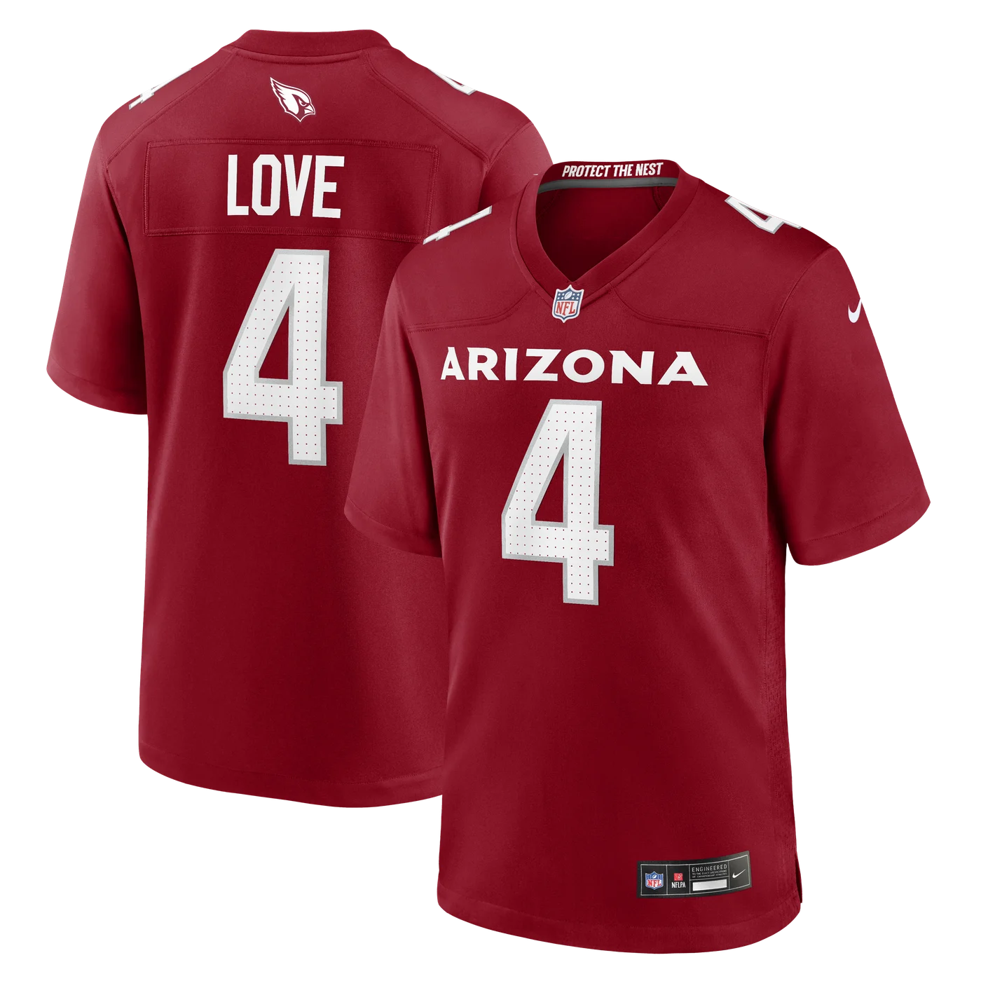 Jeremiyah Love Arizona Cardinals 2026 NFL Draft First Round Pick No. 3 Team Game Jersey - Cardinal-ProSportsKit