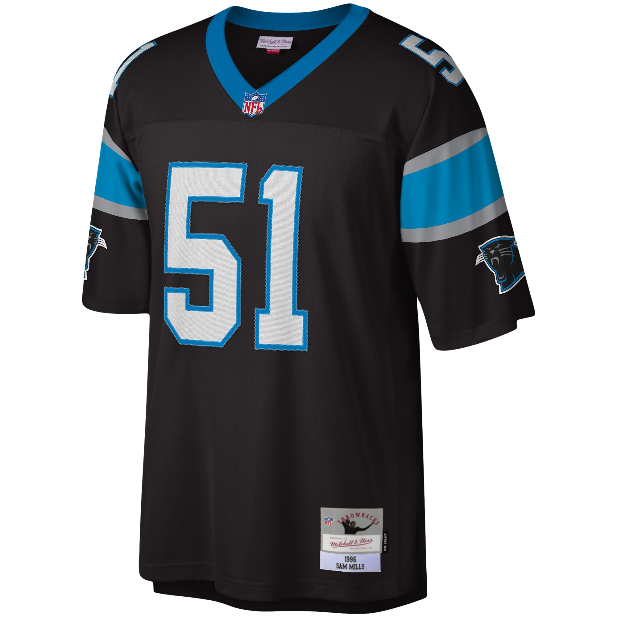Sam Mills Carolina Panthers Legacy Replica Jersey - Black-ProSportsKit