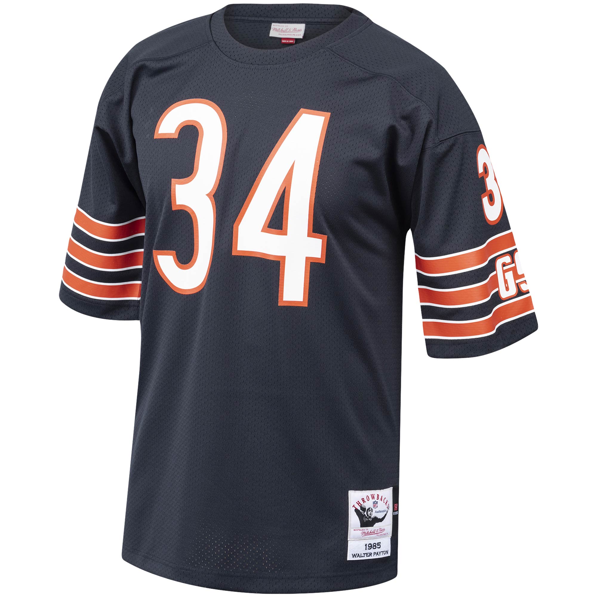 Walter Payton Chicago Bears 1985 Throwback Retired Player Jersey - Navy-ProSportsKit