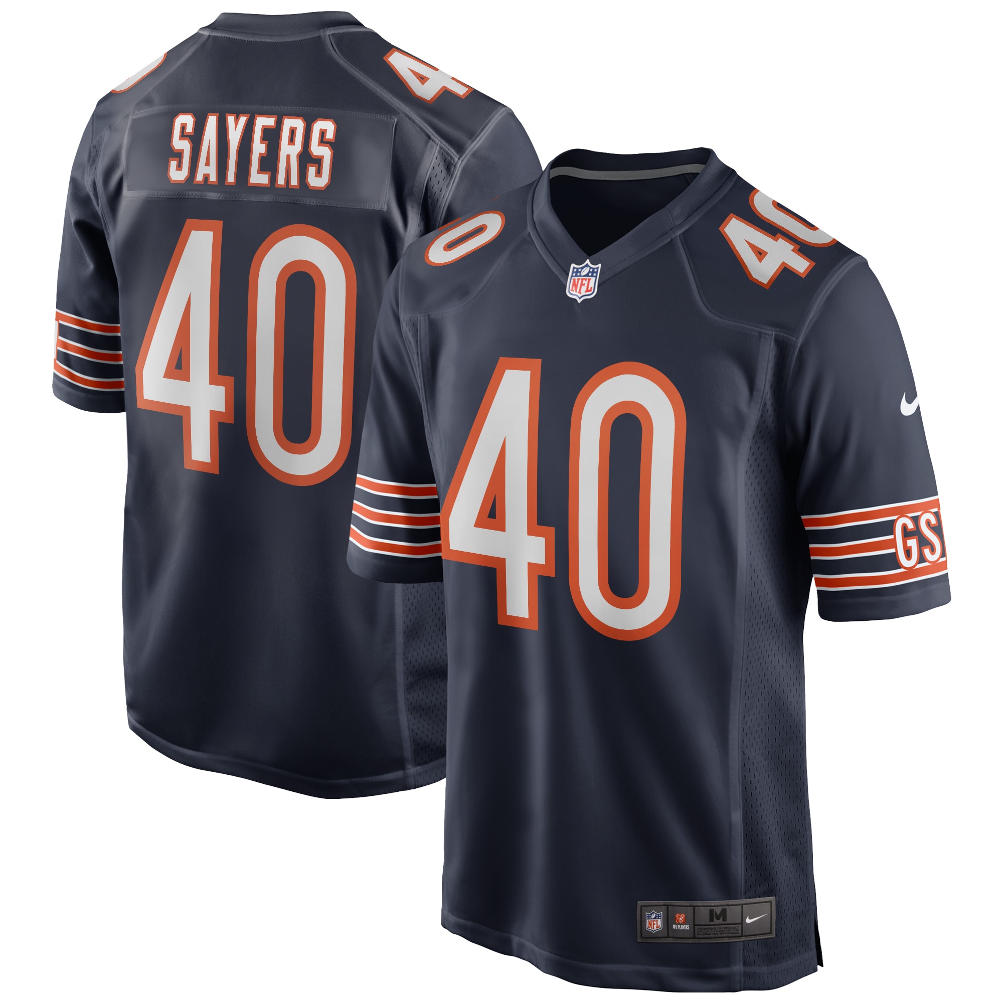 Gale Sayers Chicago Bears Game Retired Player Jersey - Navy-ProSportsKit