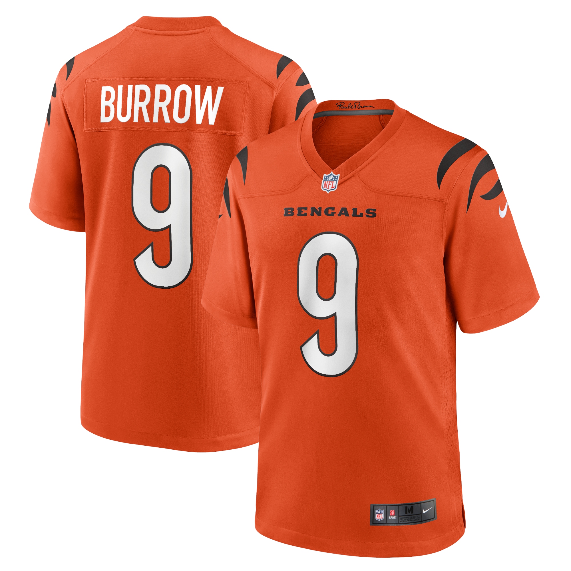 Joe Burrow Cincinnati Bengals Alternate Game Jersey - Orange-ProSportsKit