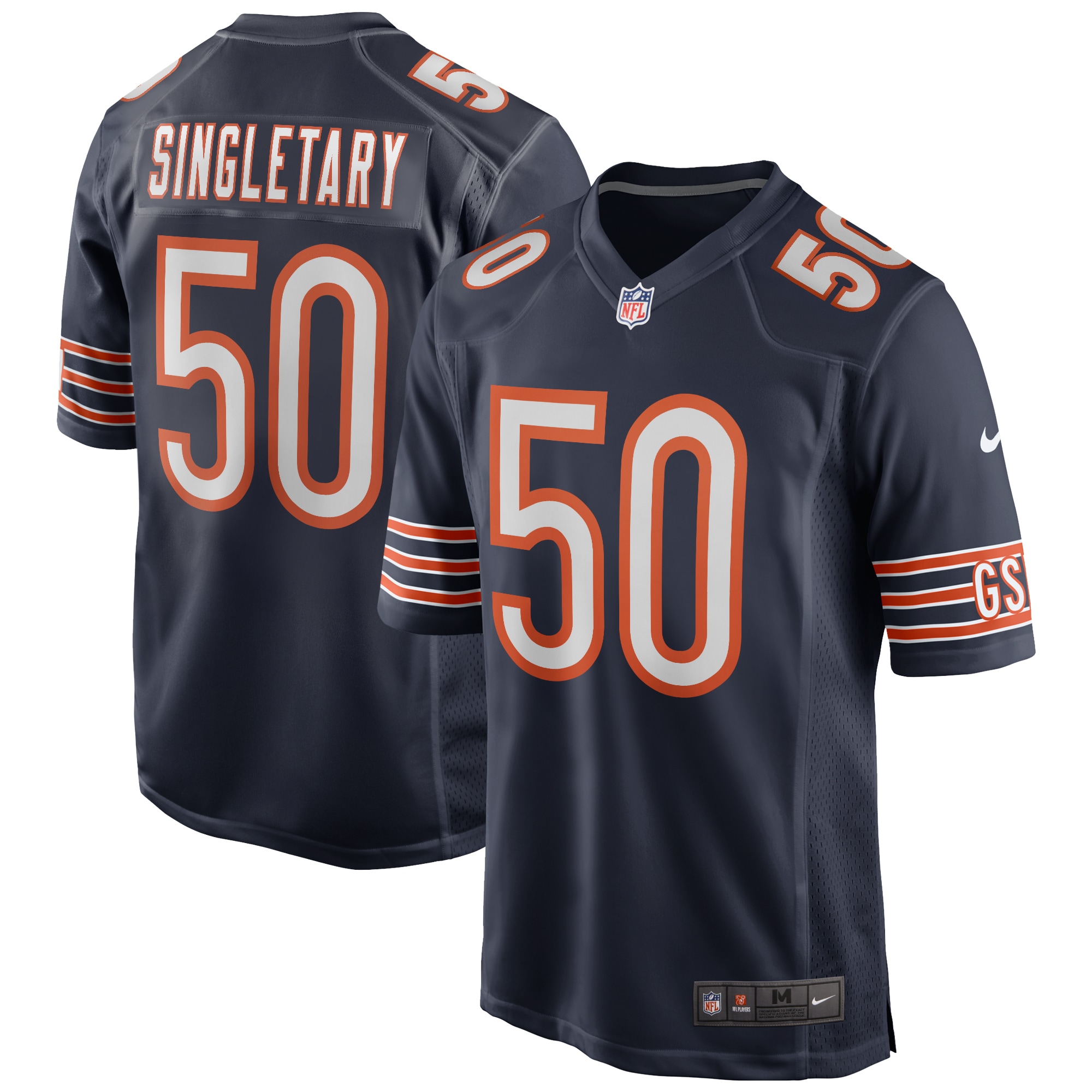 Mike Singletary Chicago Bears Game Retired Player Jersey - Navy-ProSportsKit