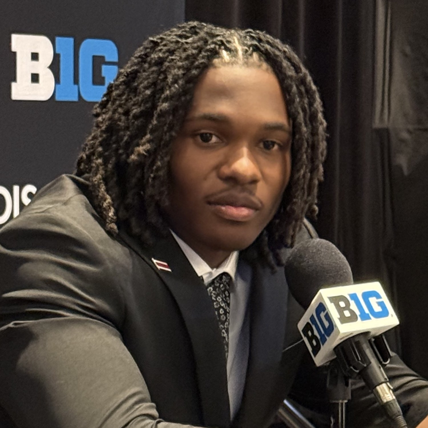 Jeremiah Smith of Ohio State at 2026 Big Ten media days