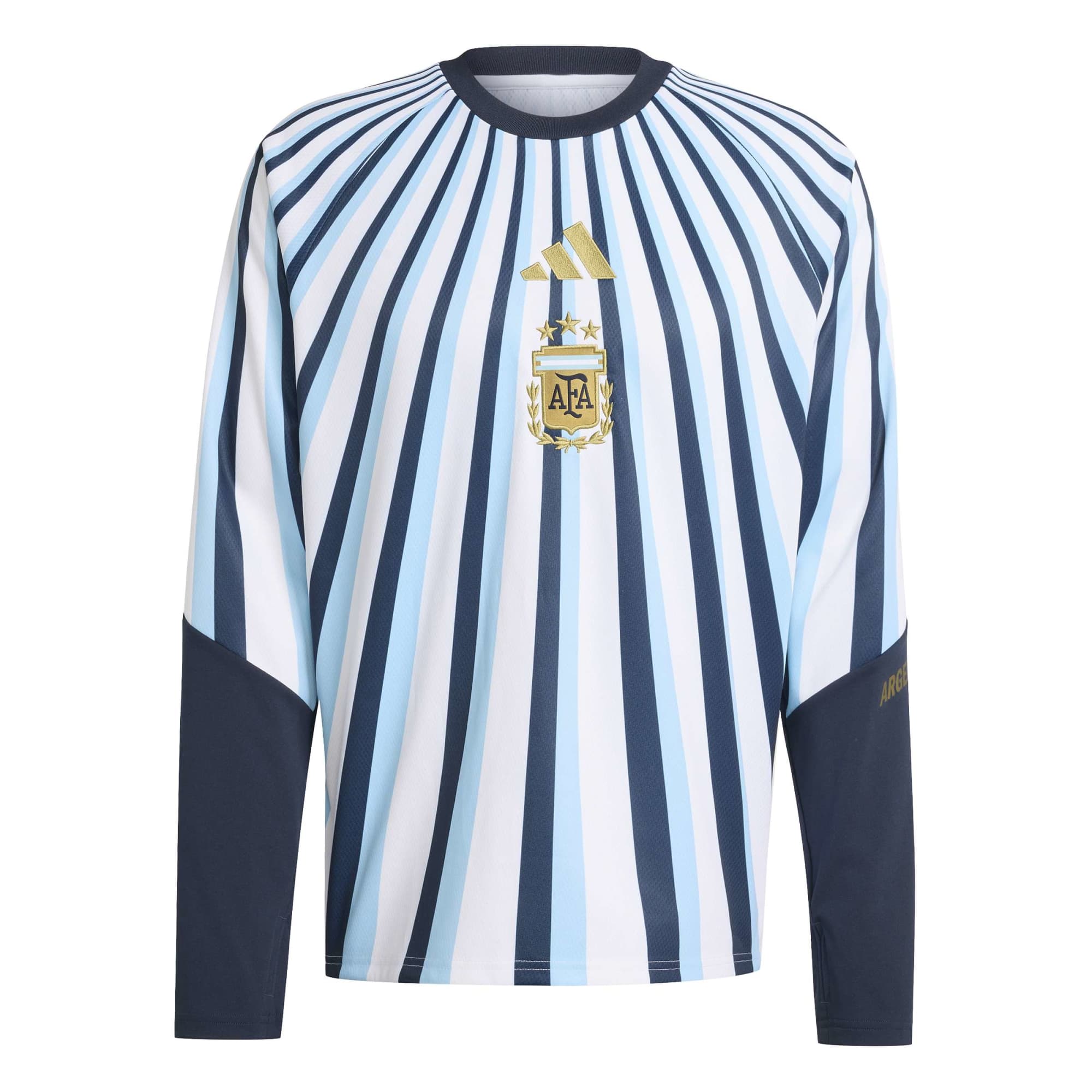 Argentina National Team 2026 Long Sleeve Pre-Match Top - White-ProSportsKit