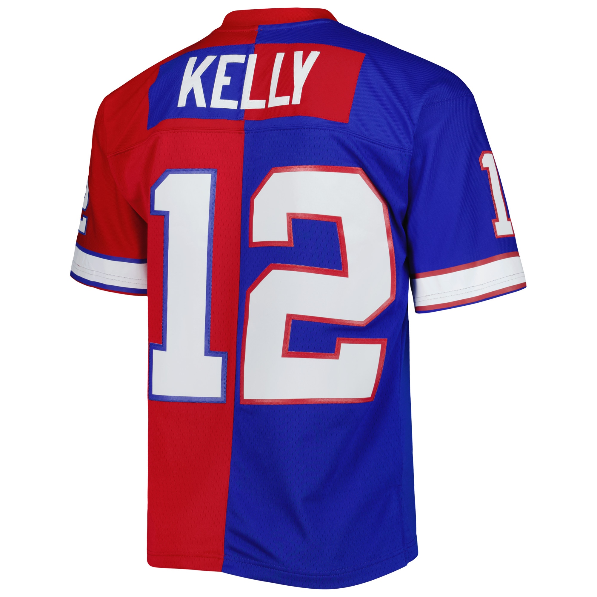 Jim Kelly Buffalo Bills 1990 Split Legacy Replica Jersey - Royal/Red-ProSportsKit