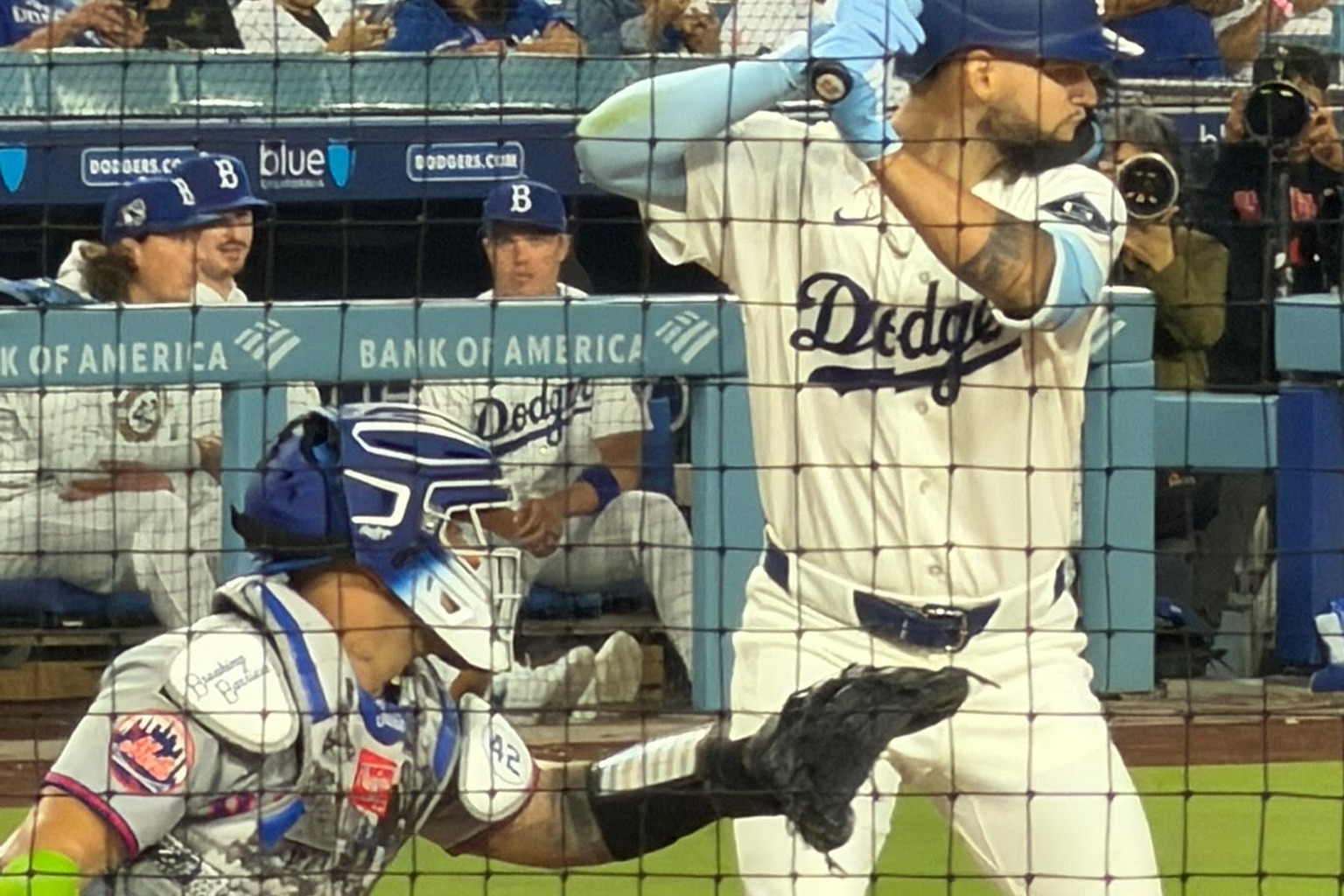 A Dodgers batter at Dodger Stadium during the 2026 season