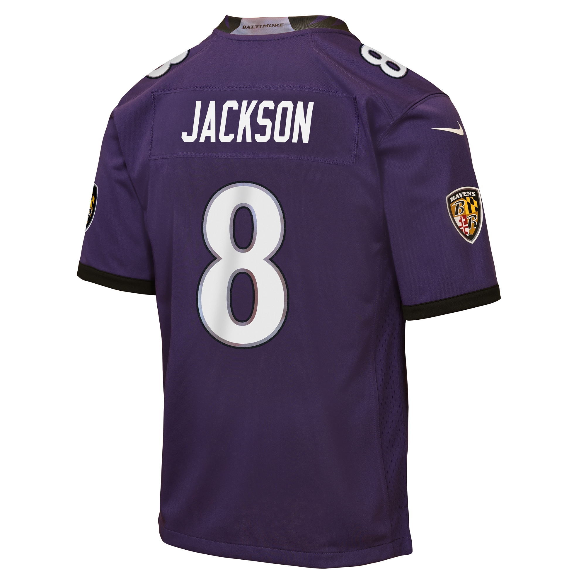 Lamar Jackson Baltimore Ravens Youth Team Game Jersey - Purple-ProSportsKit
