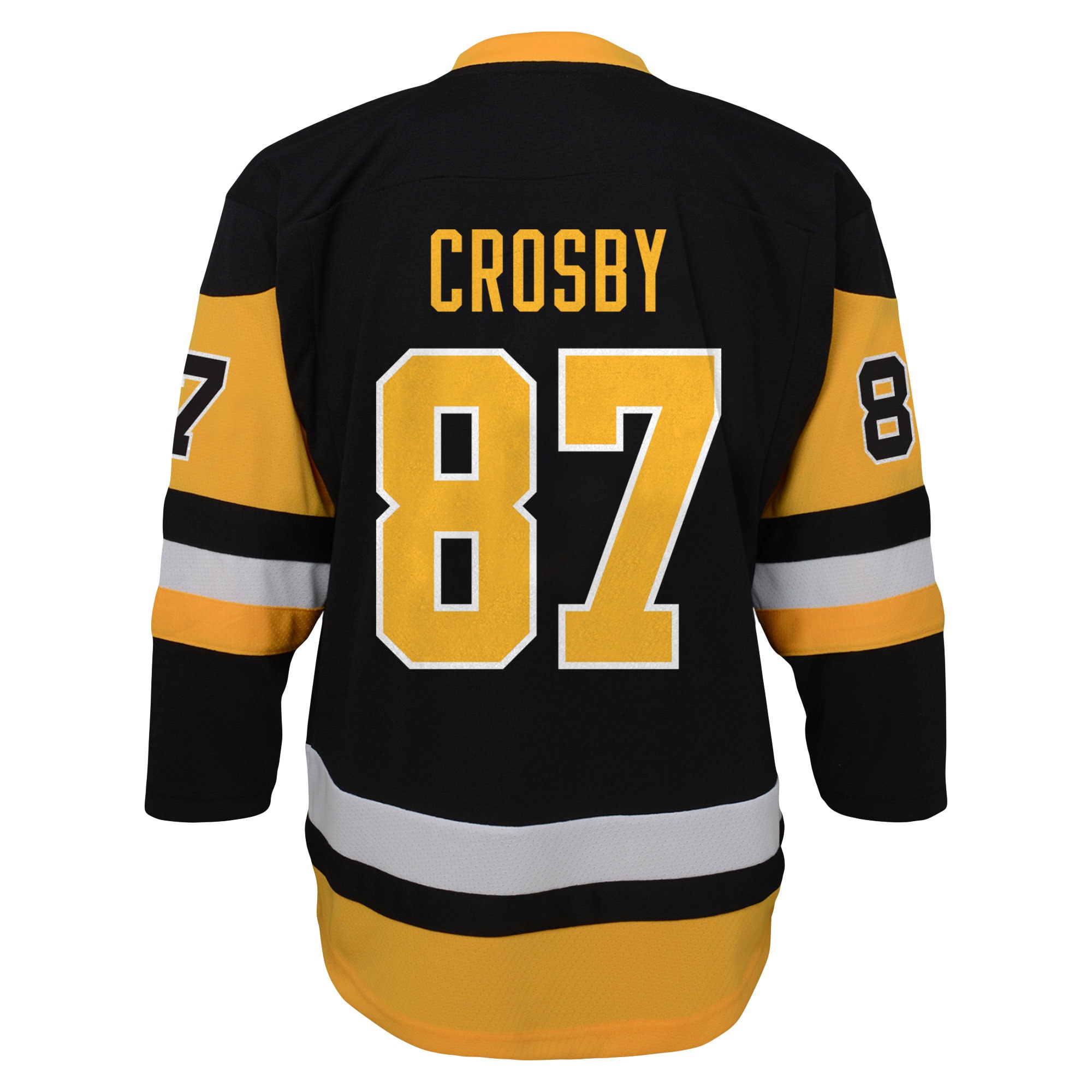 Sidney Crosby Pittsburgh Penguins Youth Captain Patch Home Replica Player Jersey - Black-ProSportsKit