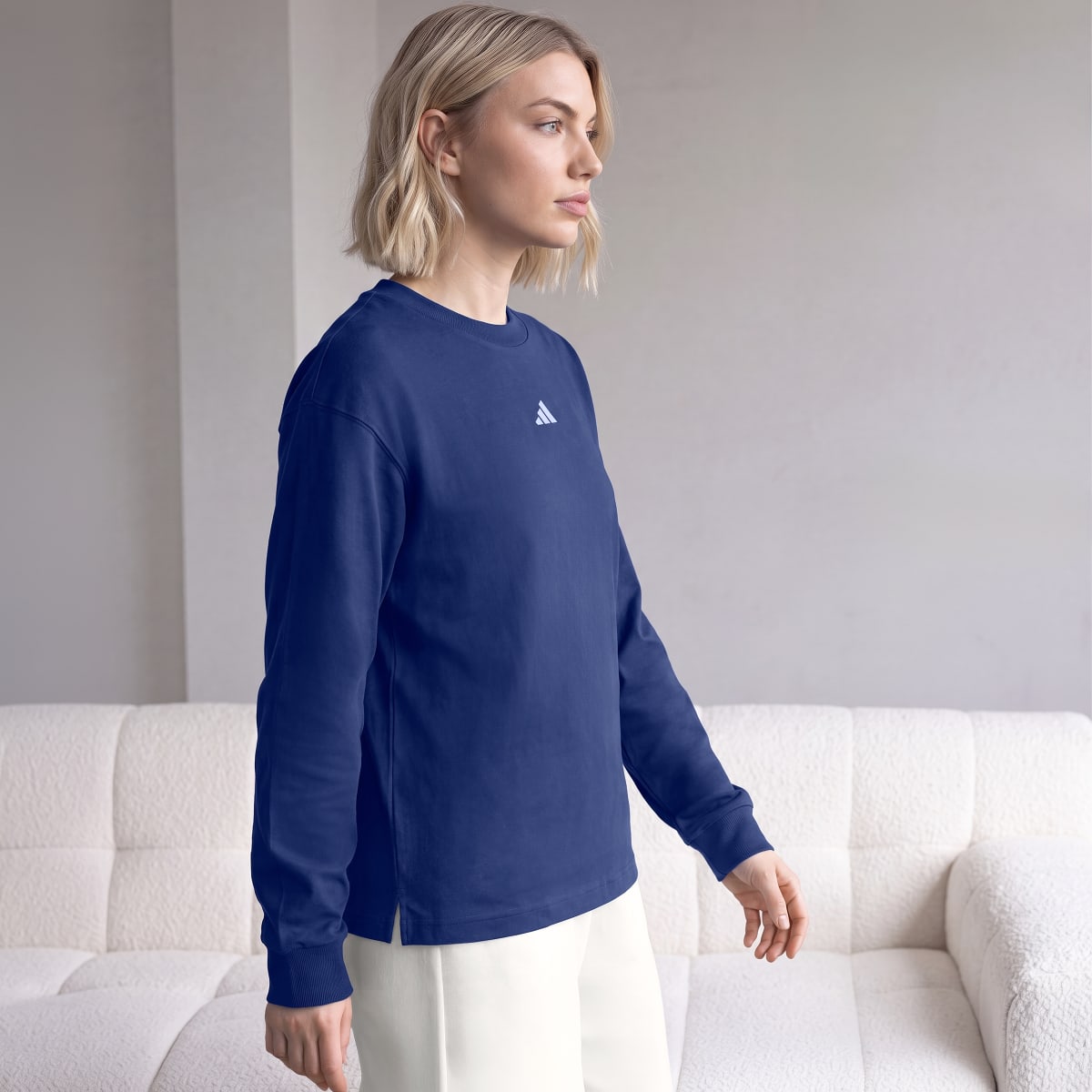 Camiseta deportiva para mujer color azul - vista 4