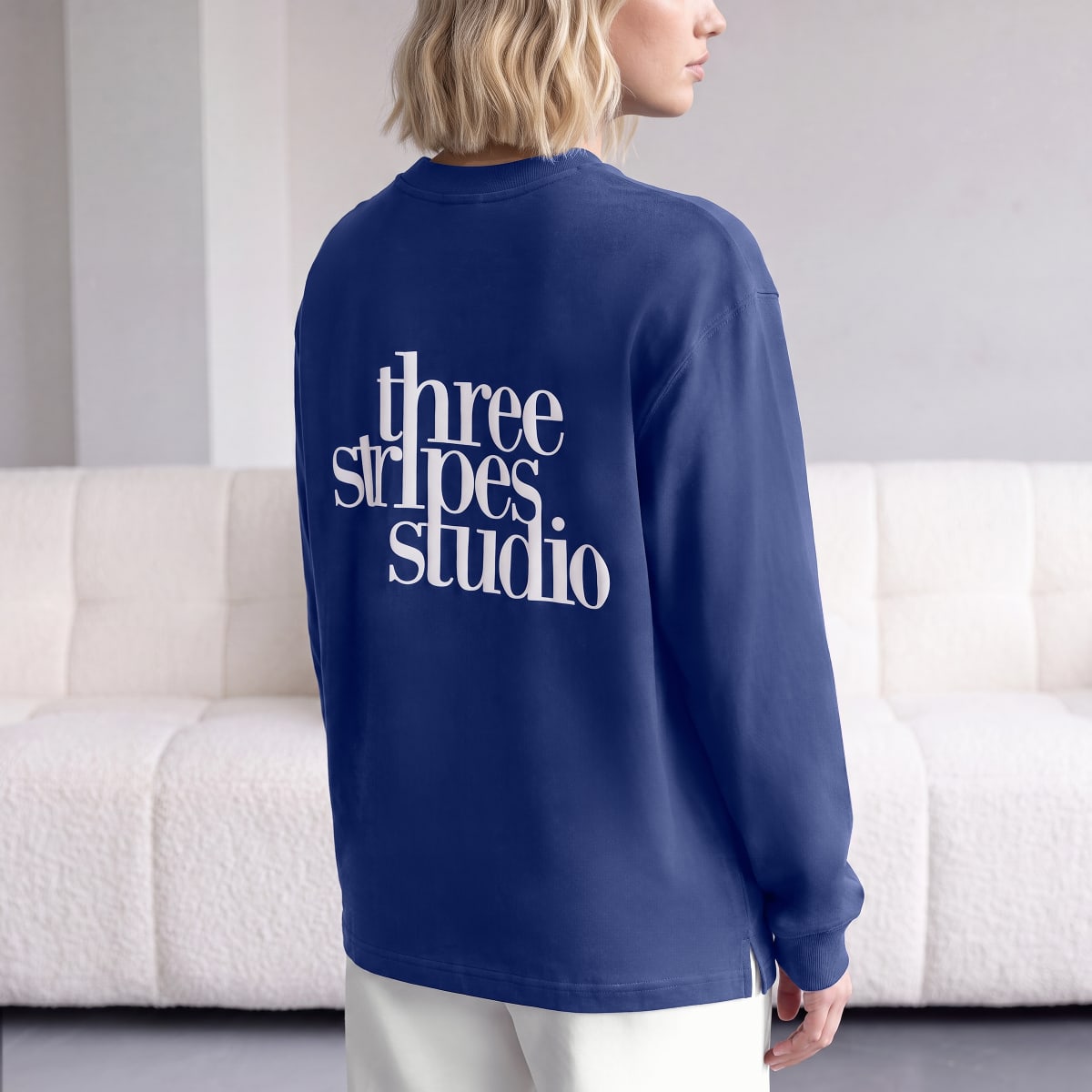 Camiseta deportiva para mujer color azul - vista 6