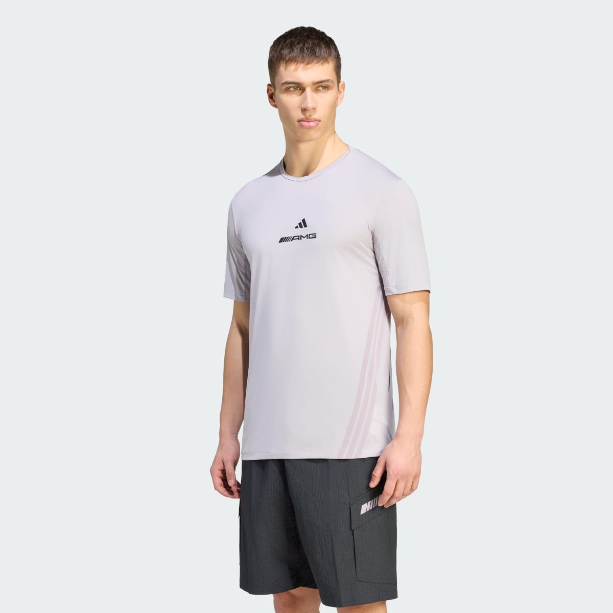 Camiseta deportiva para hombre color gris - vista 1