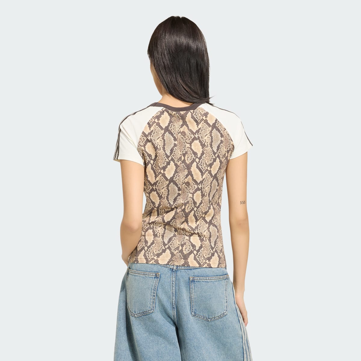 Camiseta deportiva para mujer color beige - vista 3