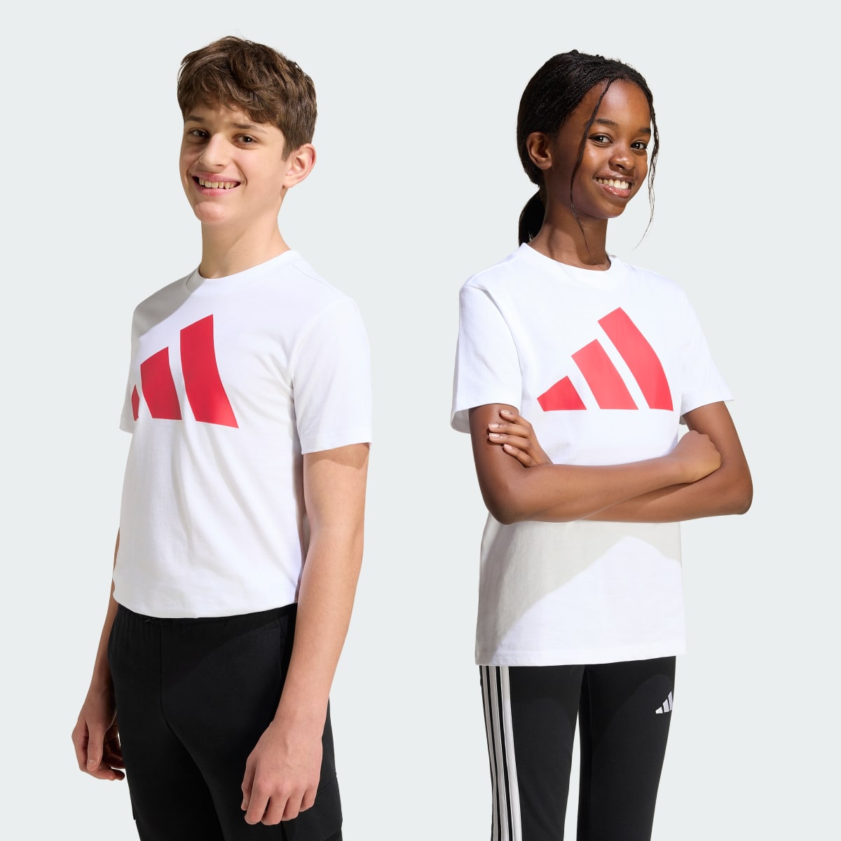 Camiseta deportiva para niños color blanco - vista 1
