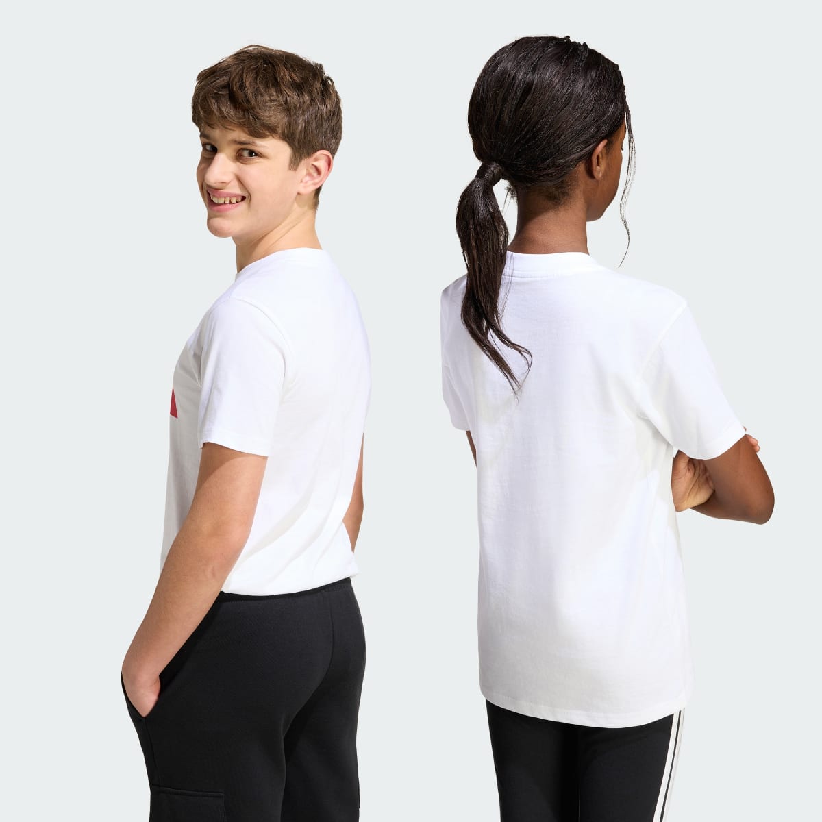 Camiseta deportiva para niños color blanco - vista 3