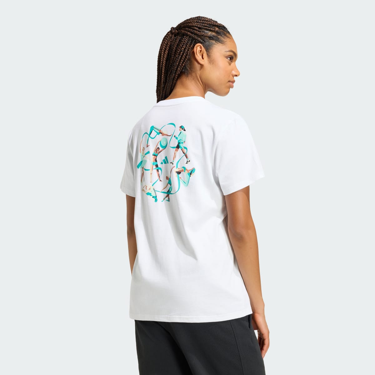 Camiseta deportiva para mujer color blanco - vista 3
