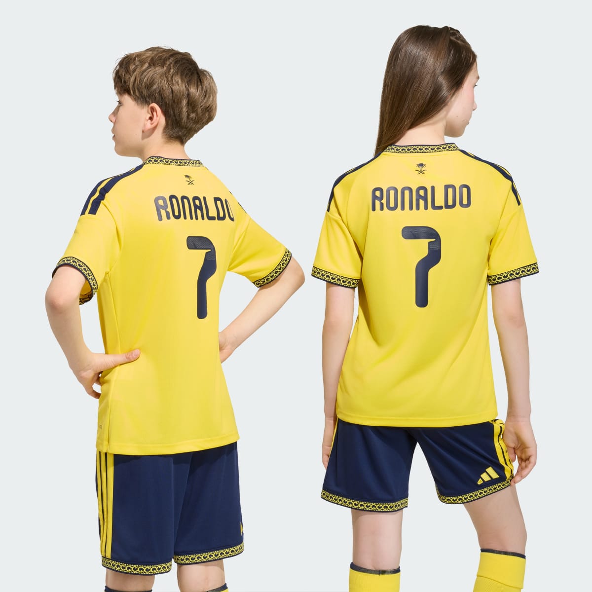 Camiseta deportiva para niños color amarillo - vista 3