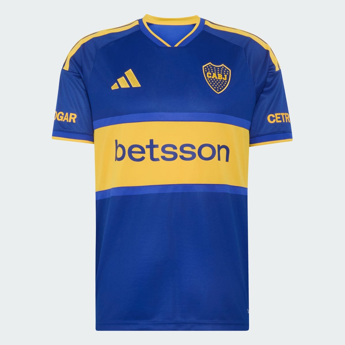 Camiseta deportiva para hombre color azul y dorado - vista 5