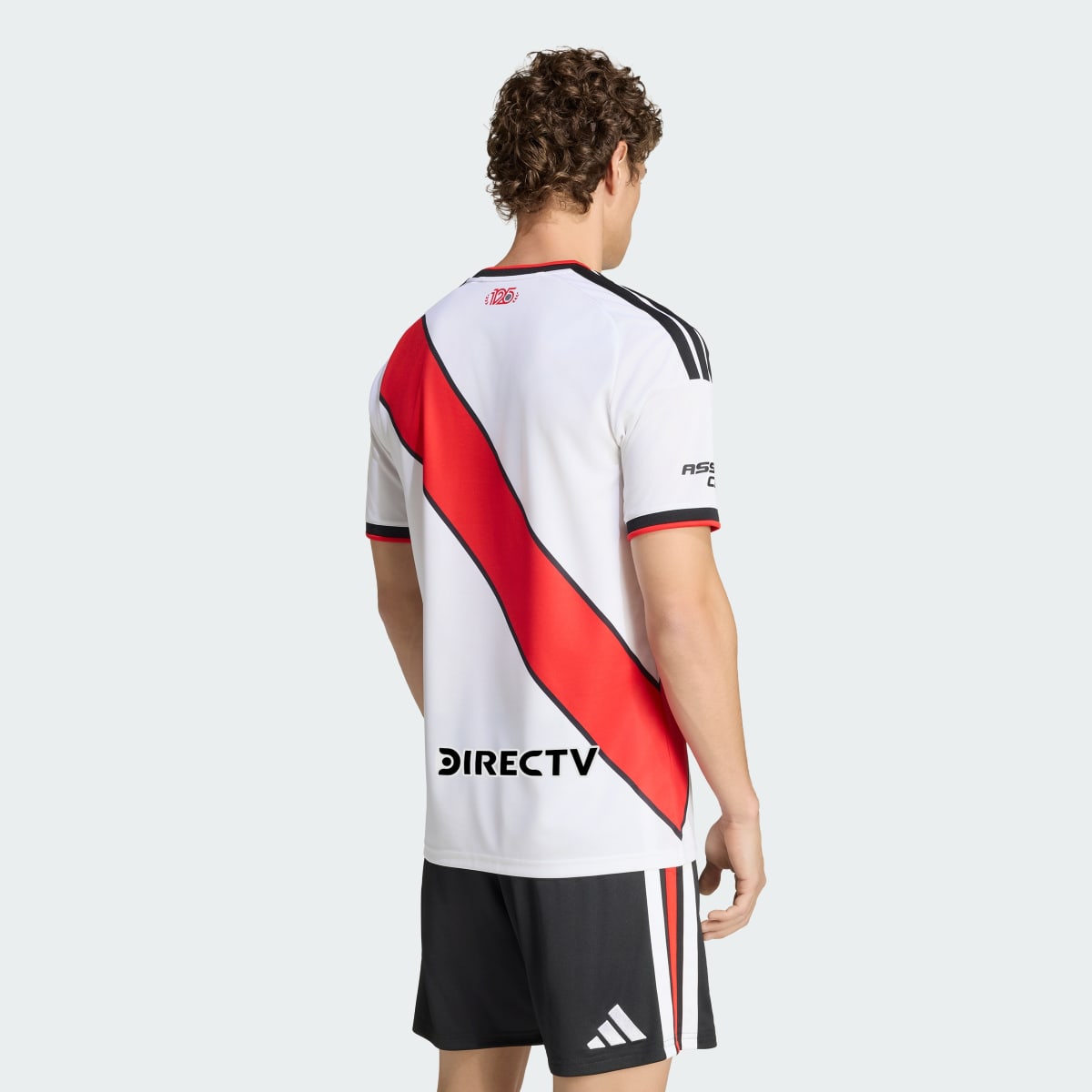Camiseta deportiva para hombre color blanco y negro - vista 3