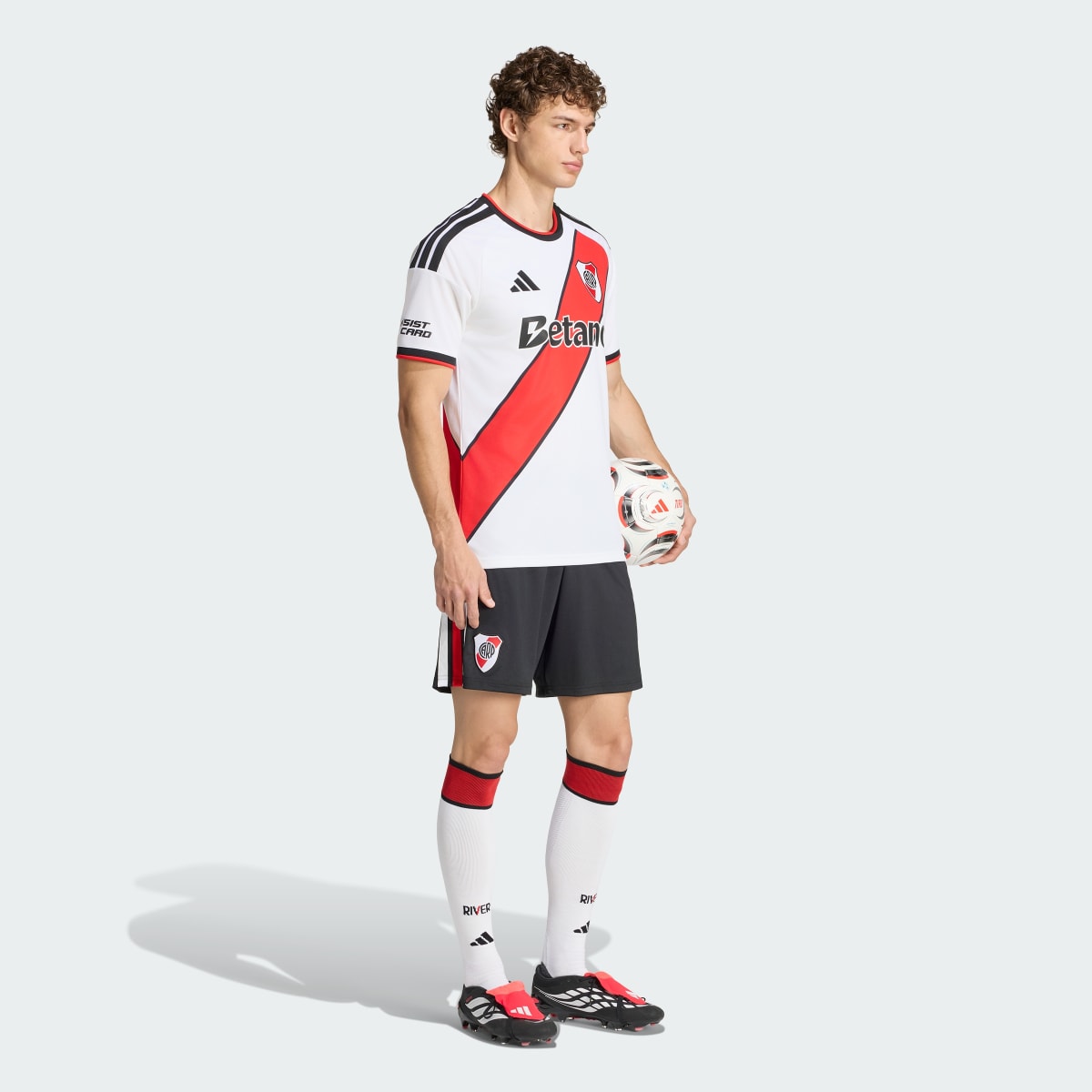 Camiseta deportiva para hombre color blanco y negro - vista 4