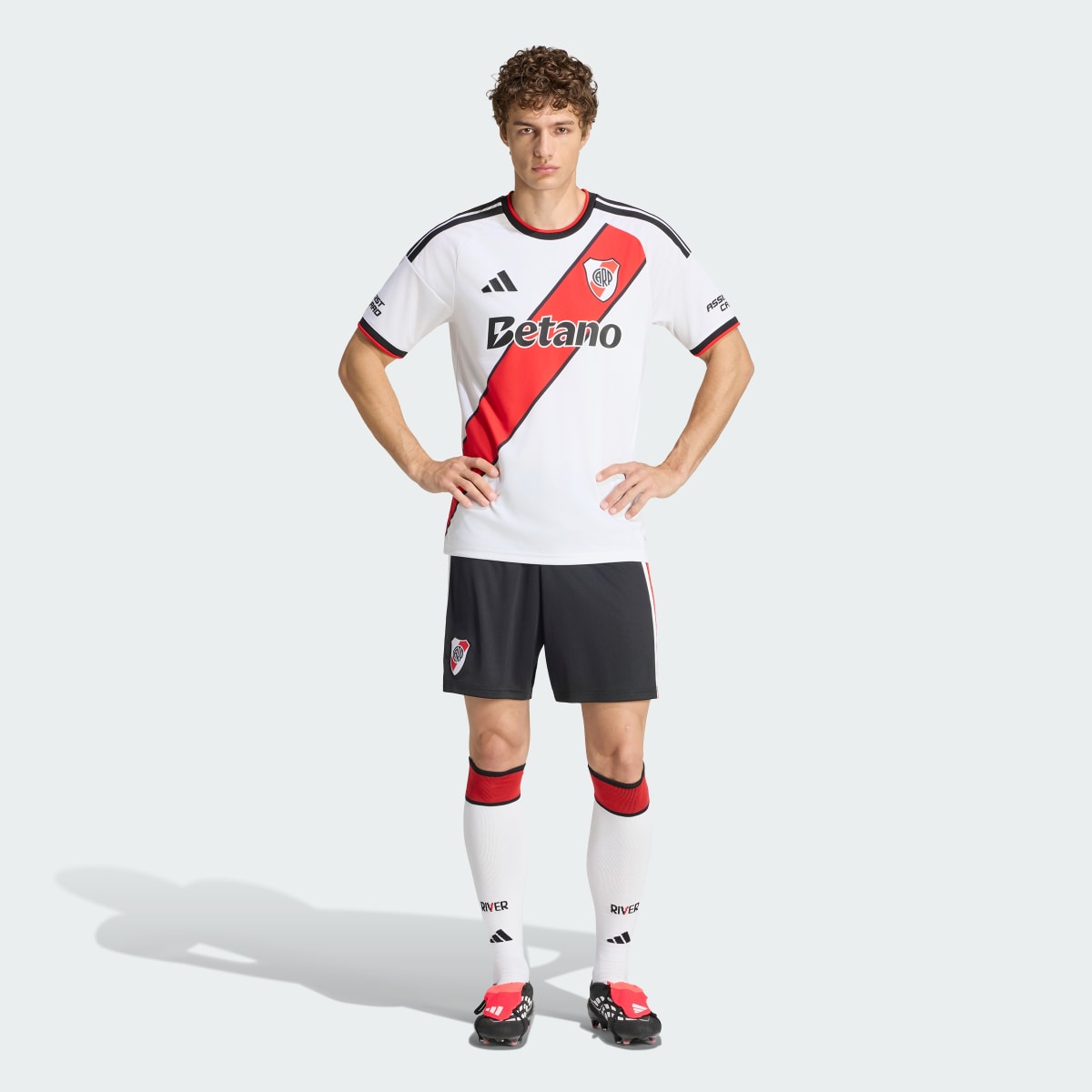 Camiseta deportiva para hombre color blanco y negro - vista 7