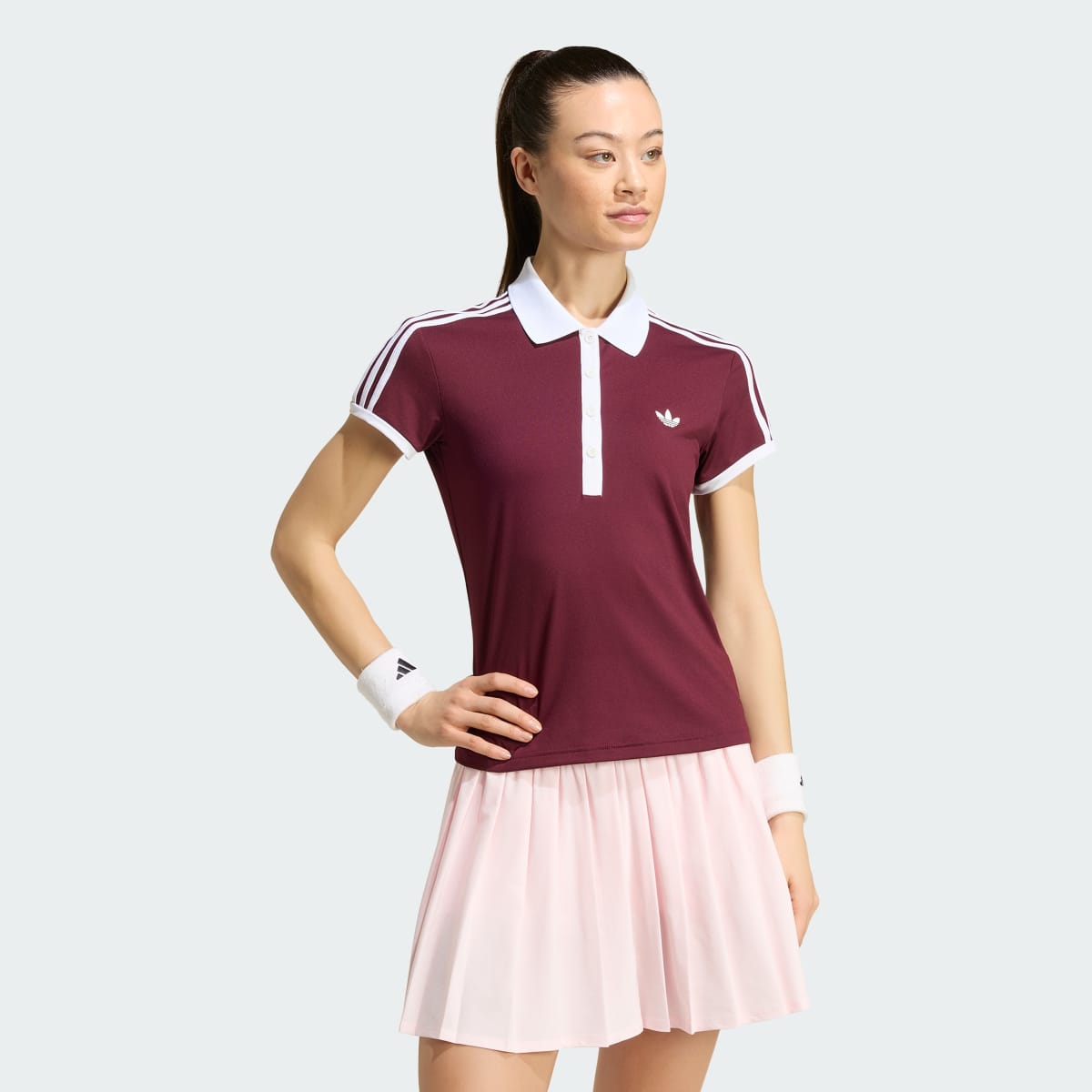 Camiseta deportiva para mujer color granate - vista 1