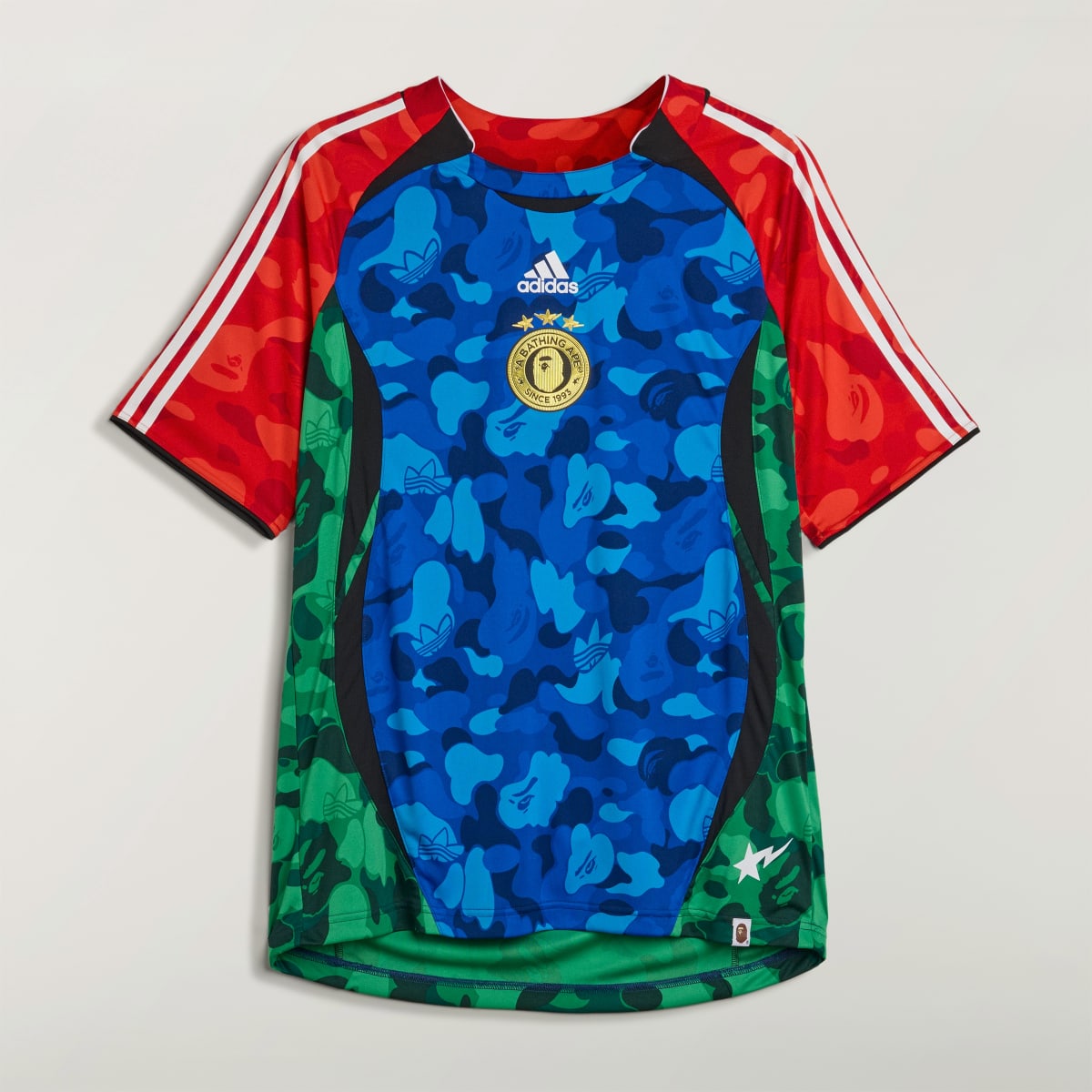 Camiseta deportiva para hombre color azul y rojo - vista 1