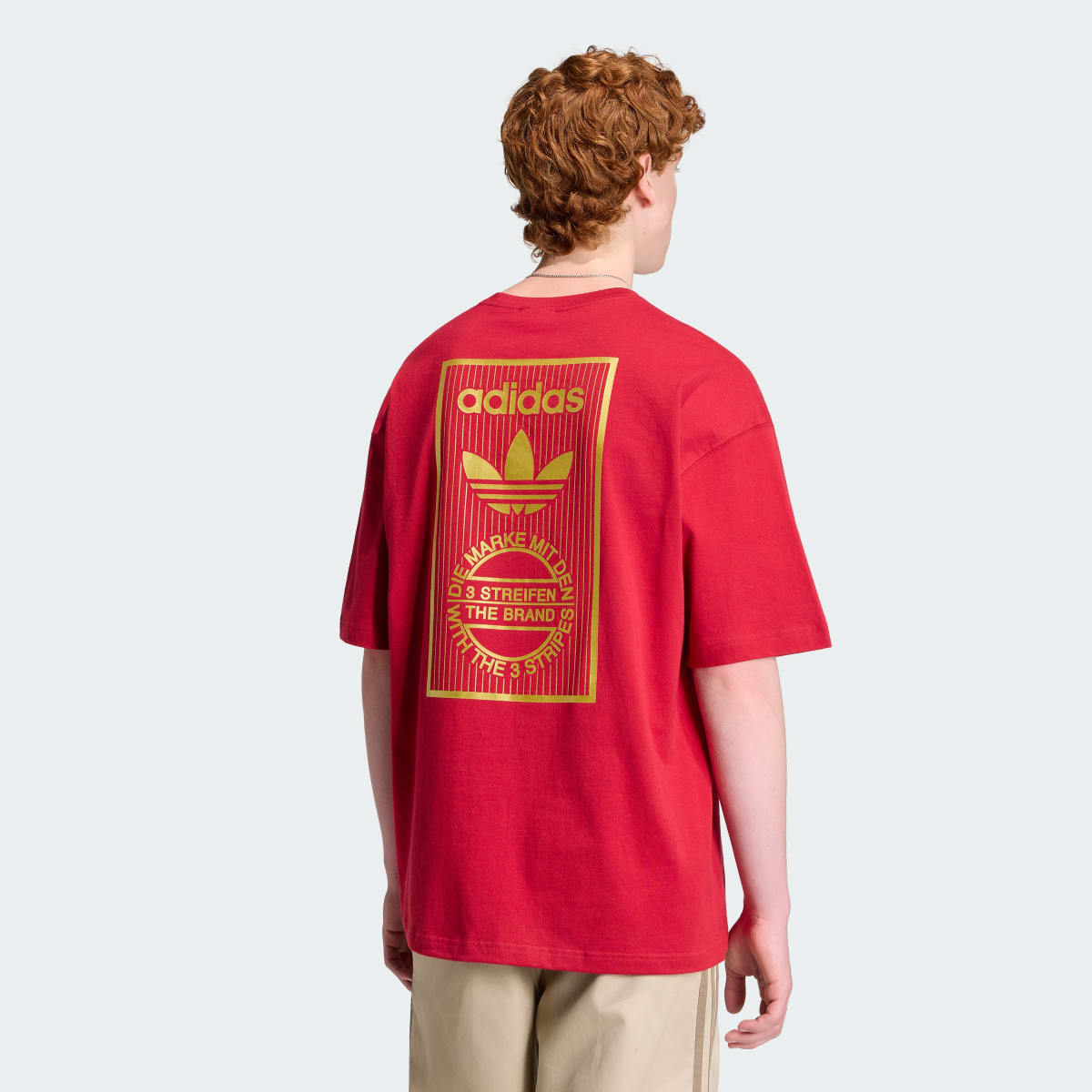 Camiseta deportiva para hombre color rojo - vista 3