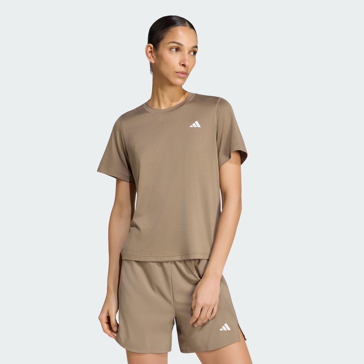Camiseta deportiva para mujer color tono neutro - vista 1