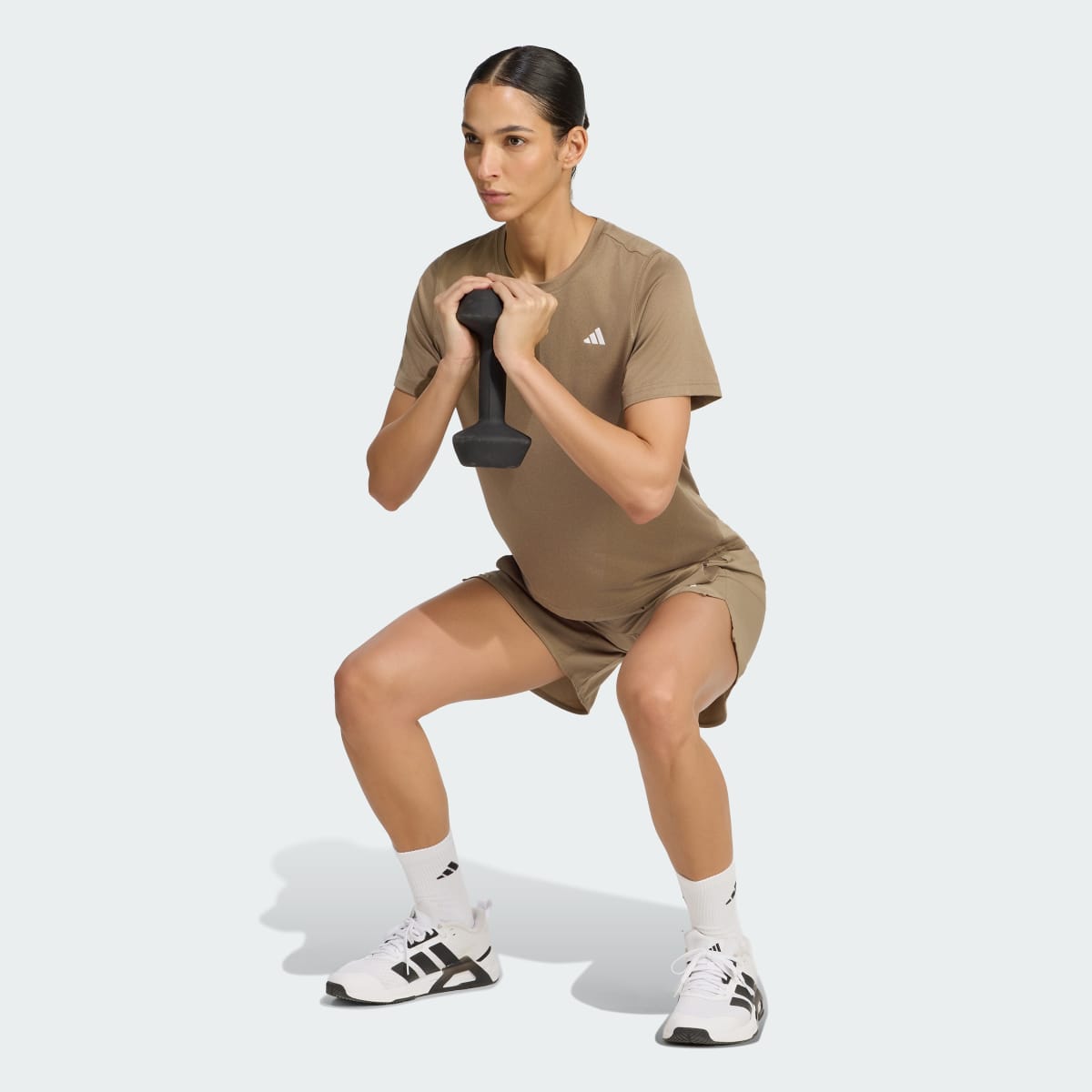Camiseta deportiva para mujer color tono neutro - vista 4