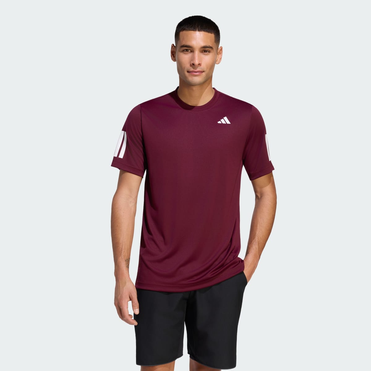 Camiseta deportiva para hombre color granate - vista 1