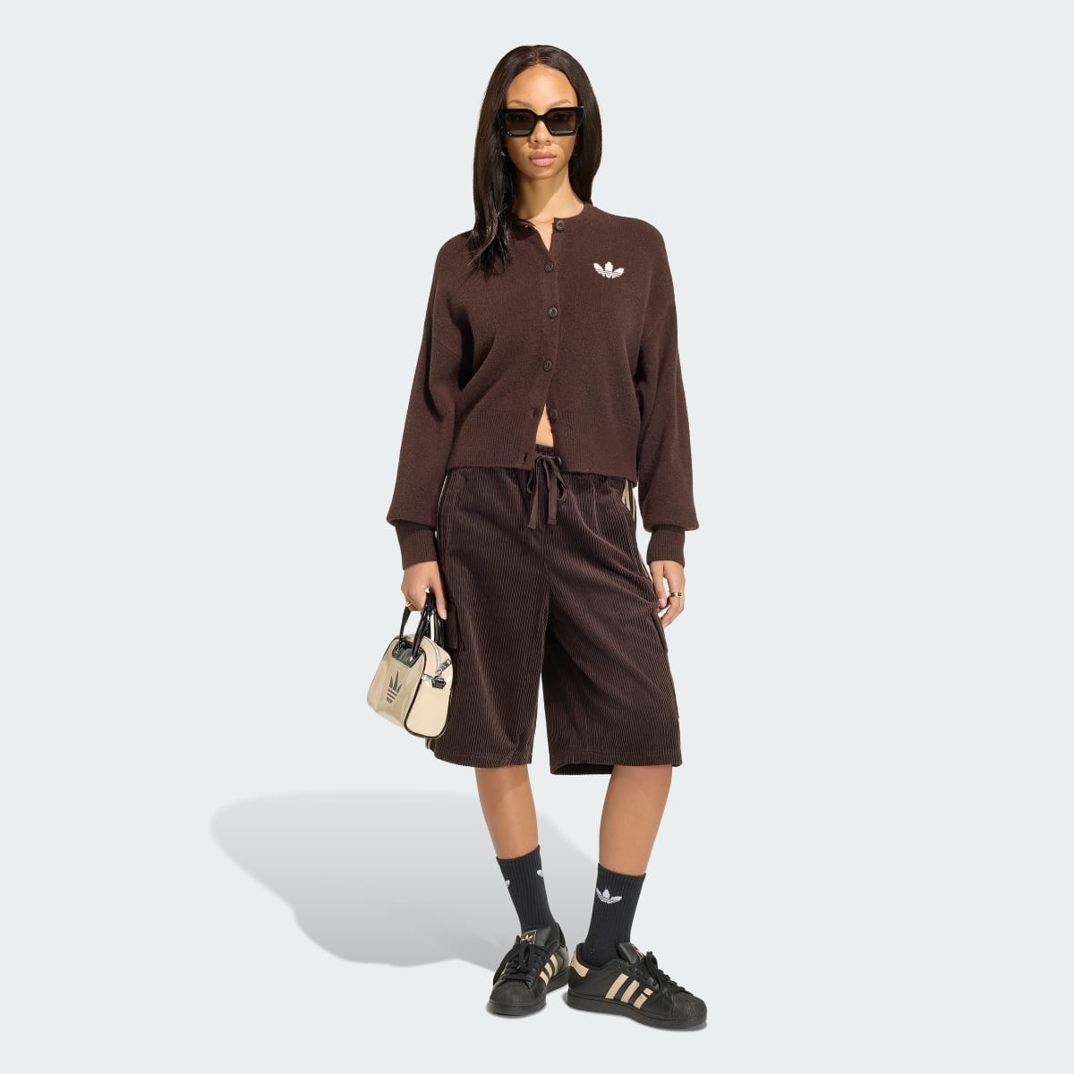 Cárdigan deportivo para mujer color café - vista 4
