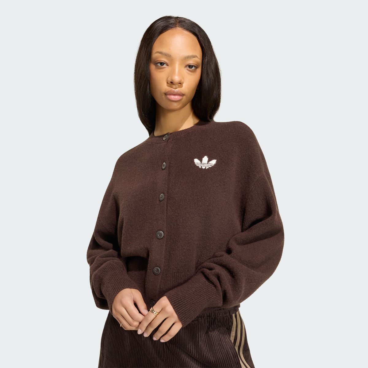 Cárdigan deportivo para mujer color café - vista 6