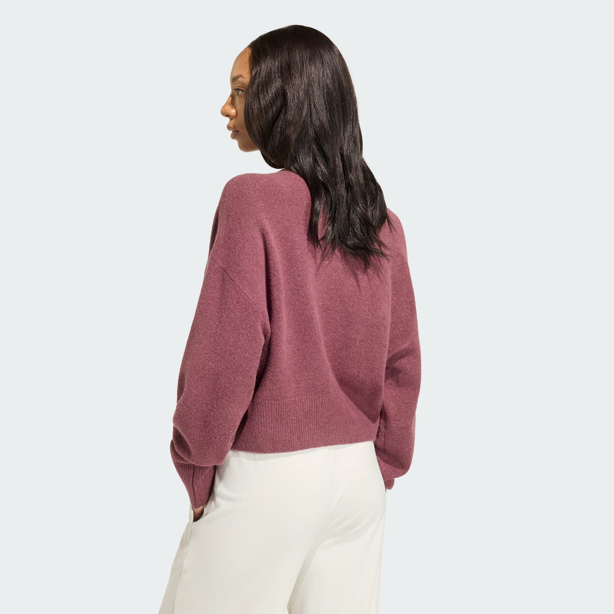 Cárdigan deportivo para mujer color granate - vista 3