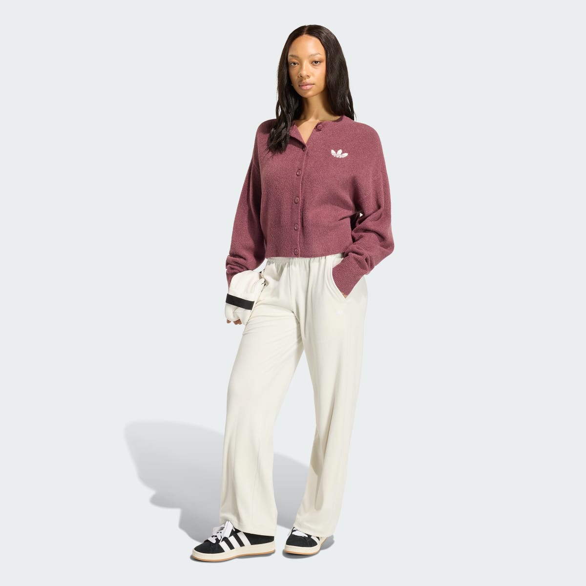 Cárdigan deportivo para mujer color granate - vista 4