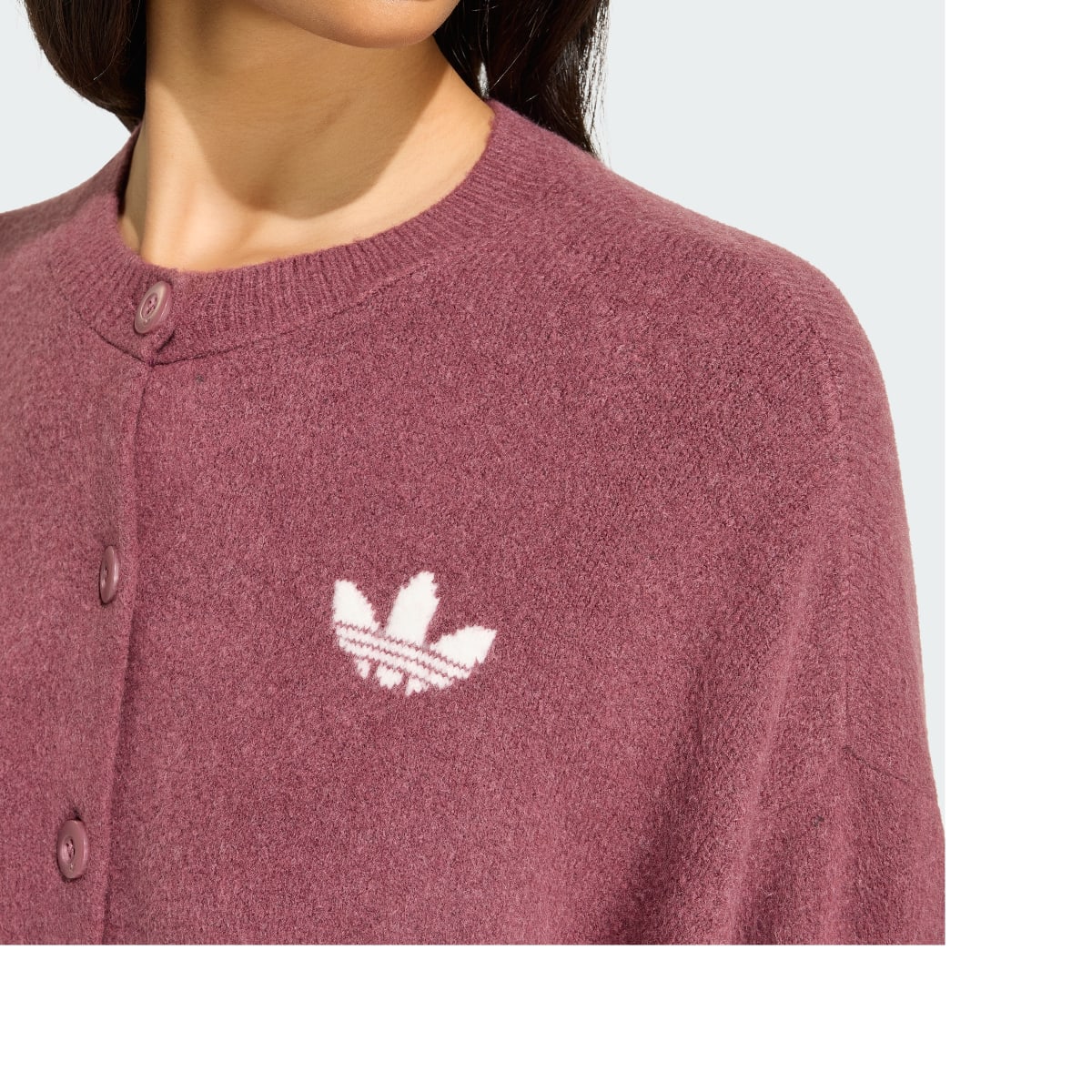 Cárdigan deportivo para mujer color granate - vista 6