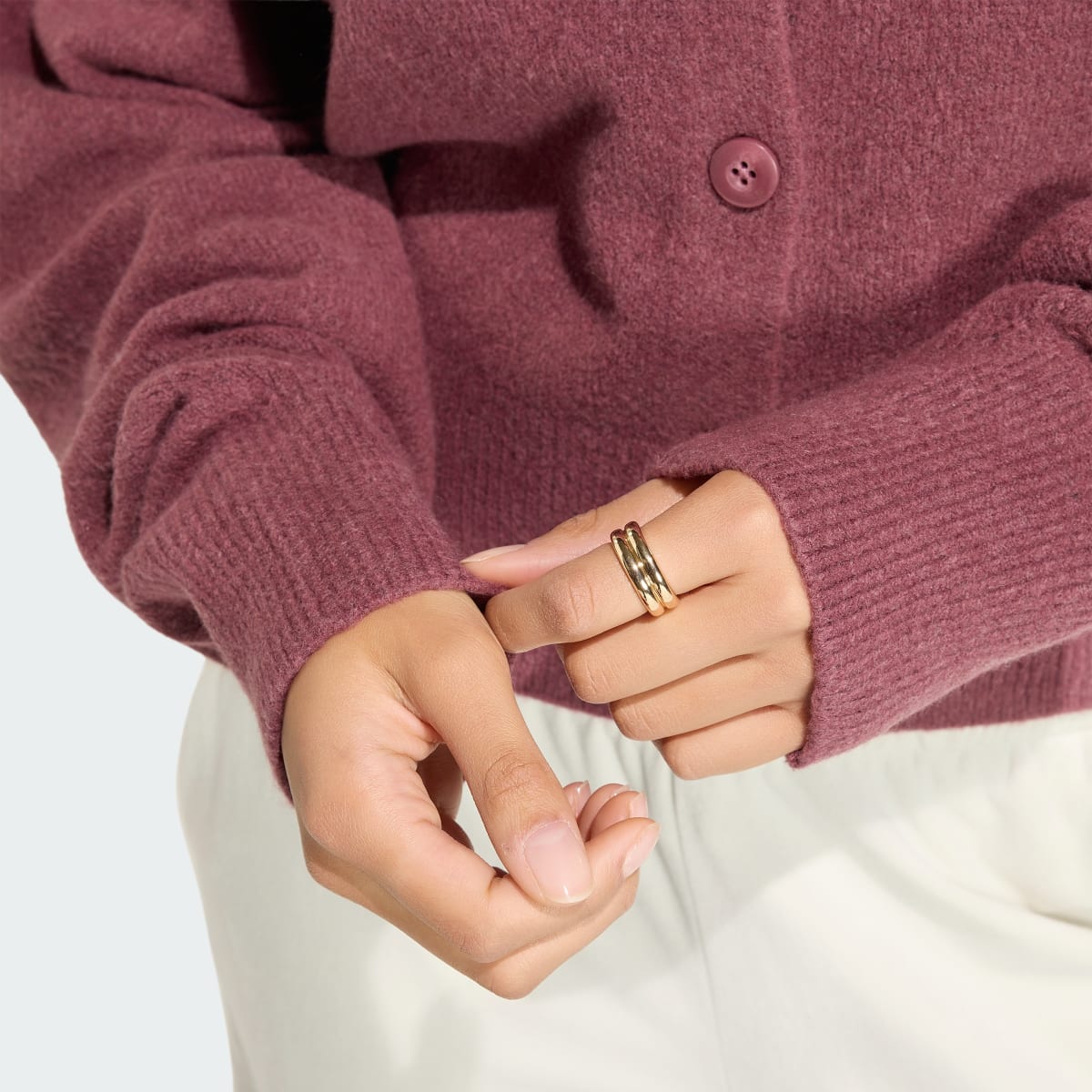 Cárdigan deportivo para mujer color granate - vista 7